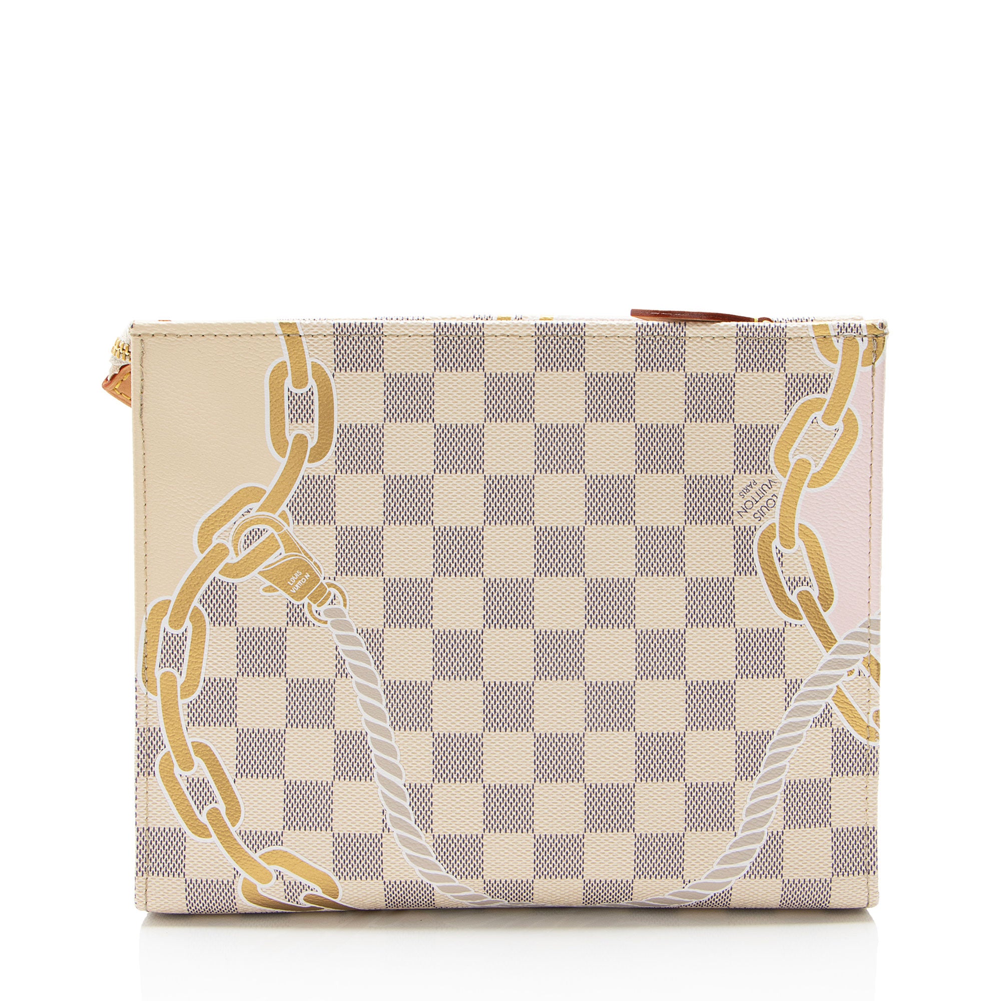 Louis Vuitton Limited Edition Damier Azur Nautical Toiletry Pouch on Chain