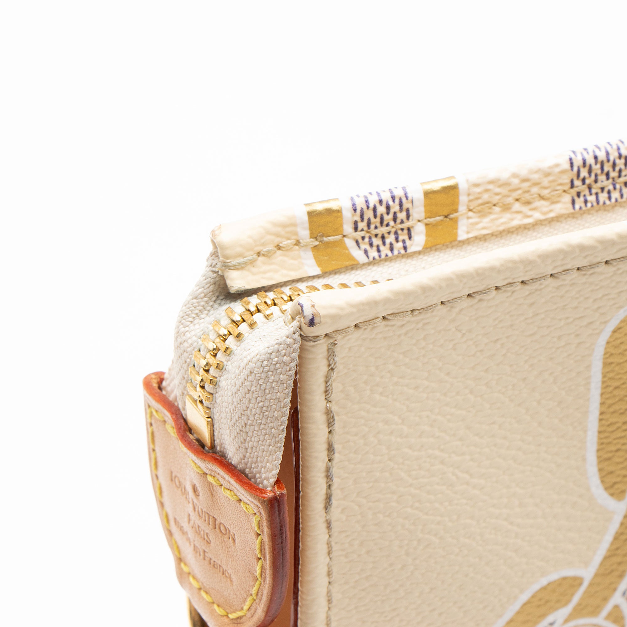 Louis Vuitton Limited Edition Damier Azur Nautical Toiletry Pouch on Chain