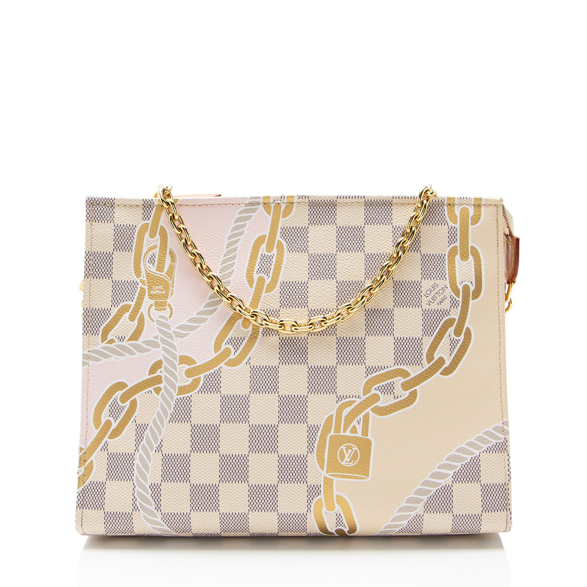 Louis Vuitton Limited Edition Damier Azur Nautical Toiletry Pouch on Chain