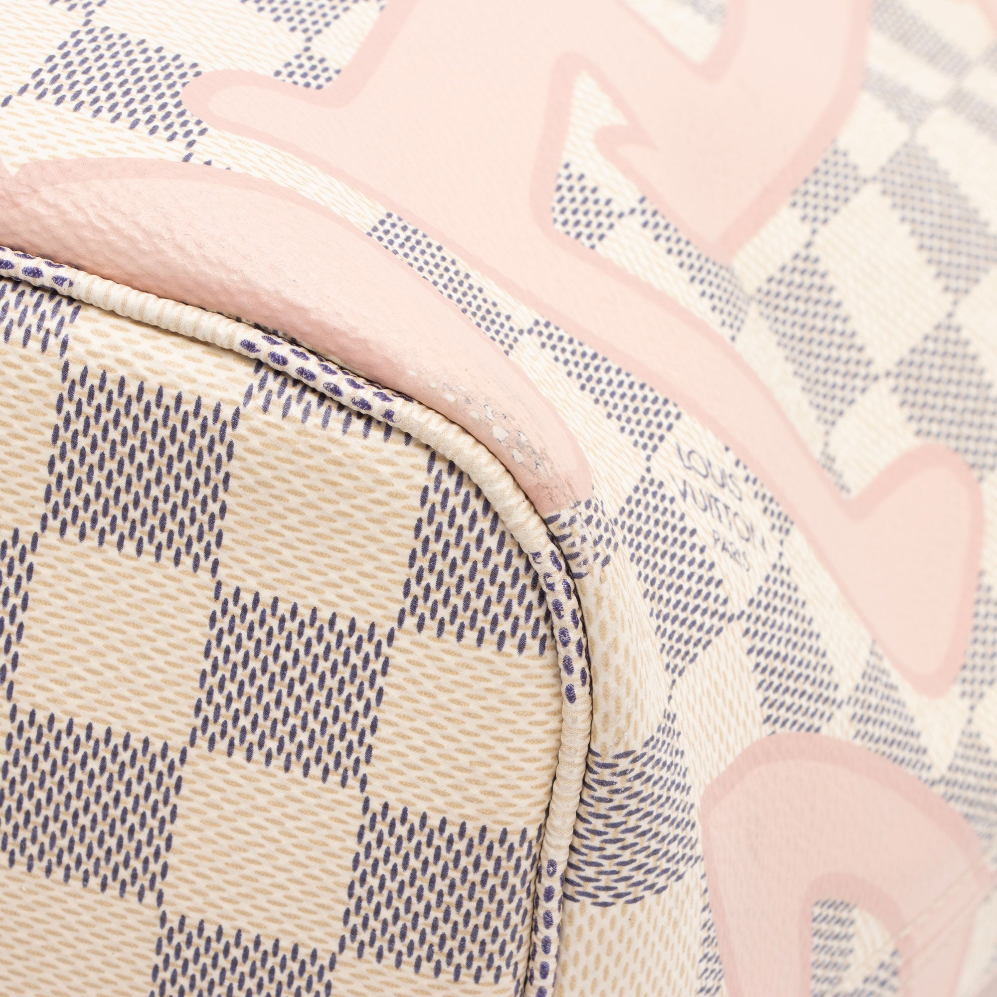 Louis Vuitton Limited Edition Damier Azur Tahitienne Neverfull MM Tote