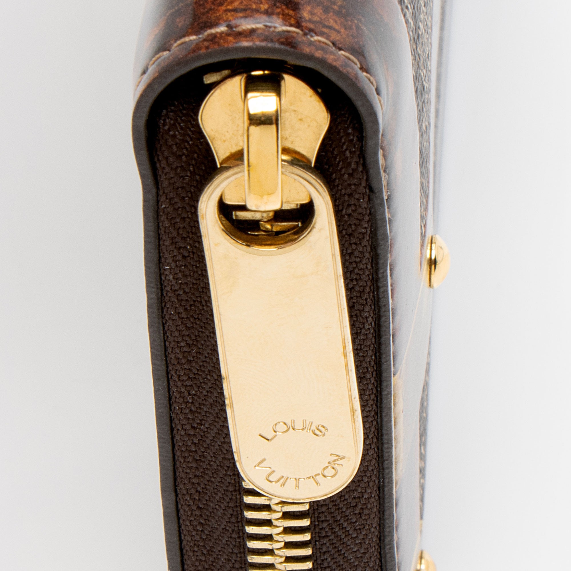 Louis Vuitton Limited Edition Damier Ebene Time Trunk Zippy Wallet