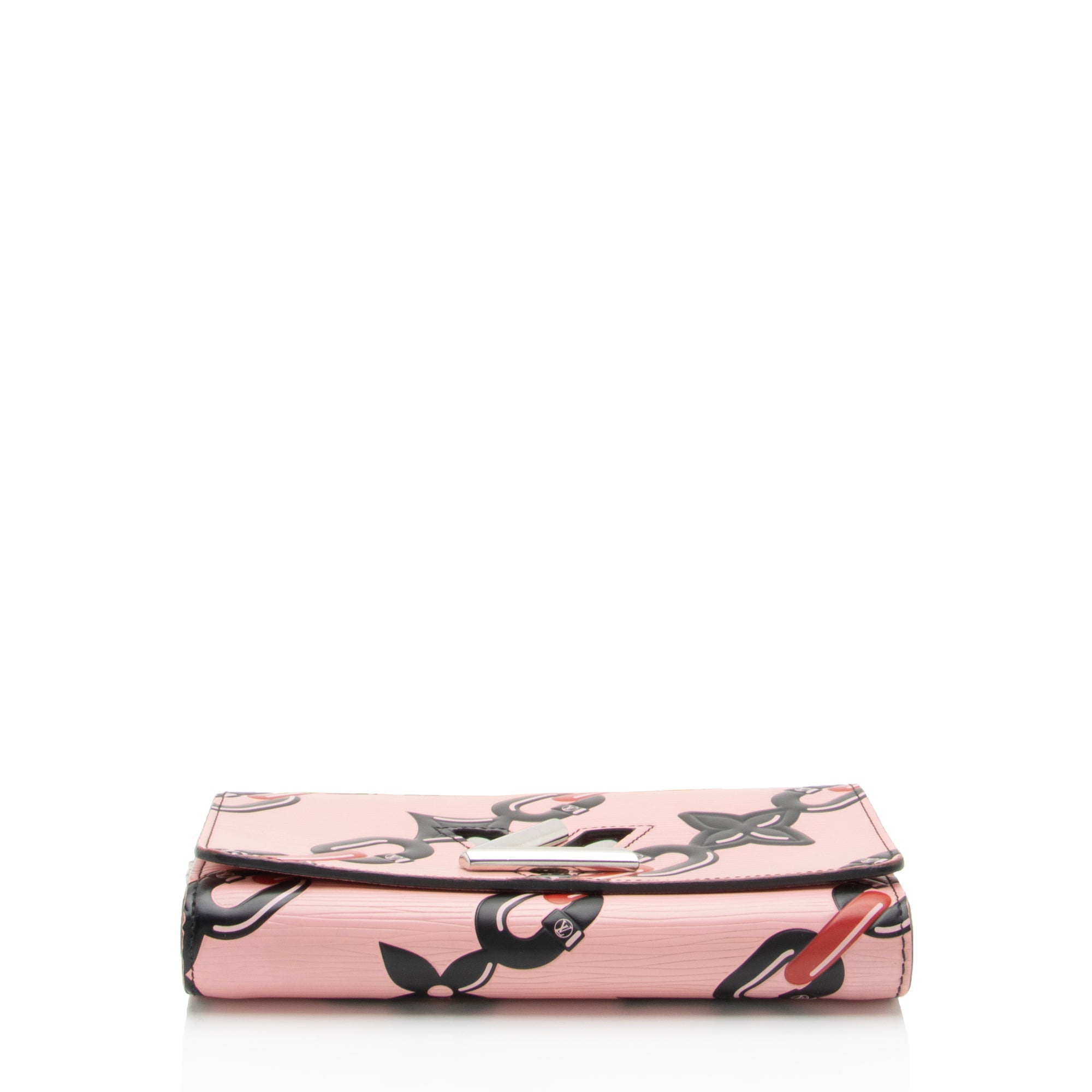 Louis Vuitton Limited Edition Epi Leather Chain Flower Twist Chain Wallet (SHF-vJIfdV)