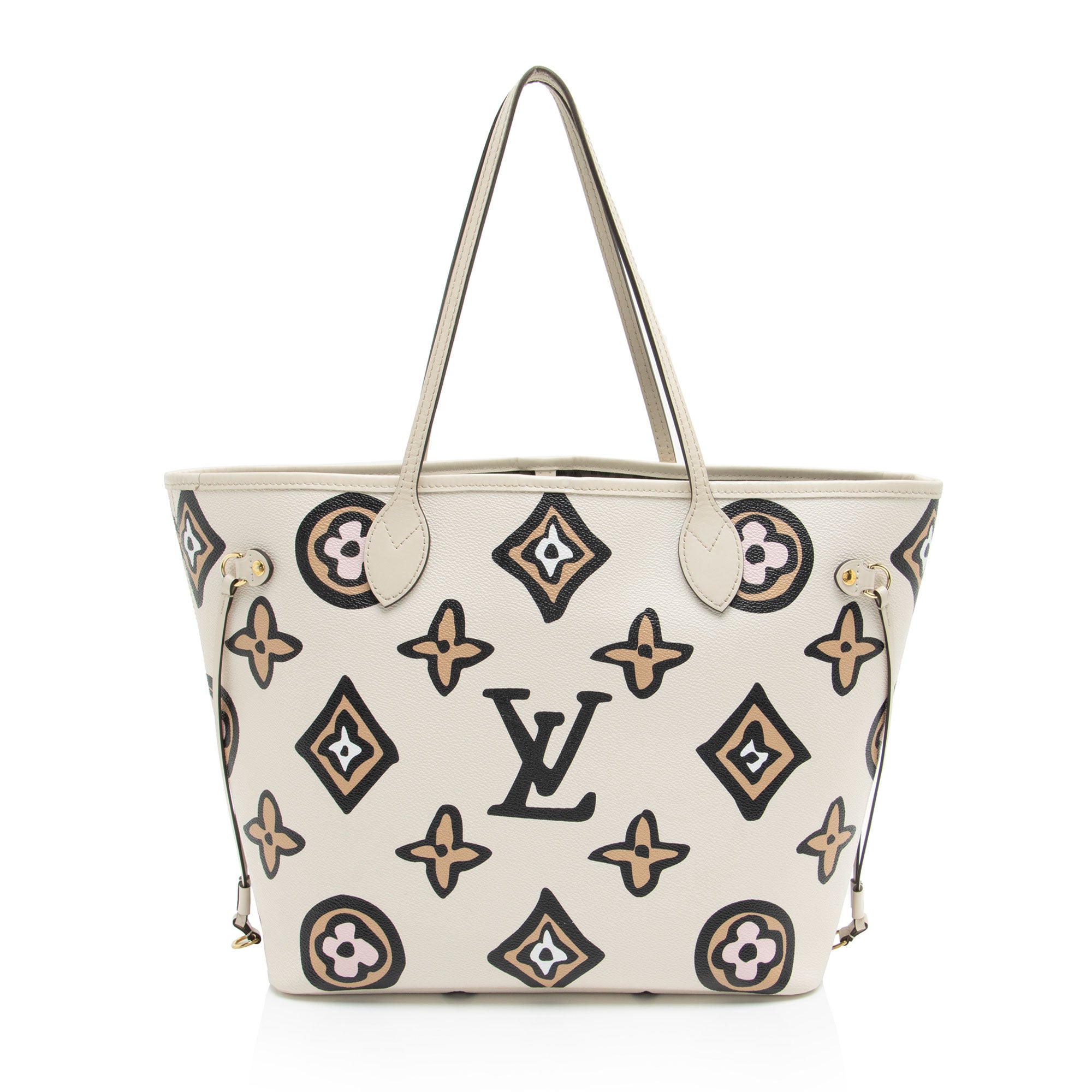 Louis Vuitton Limited Edition Giant Monogram Canvas Wild At Heart Neverfull MM Tote