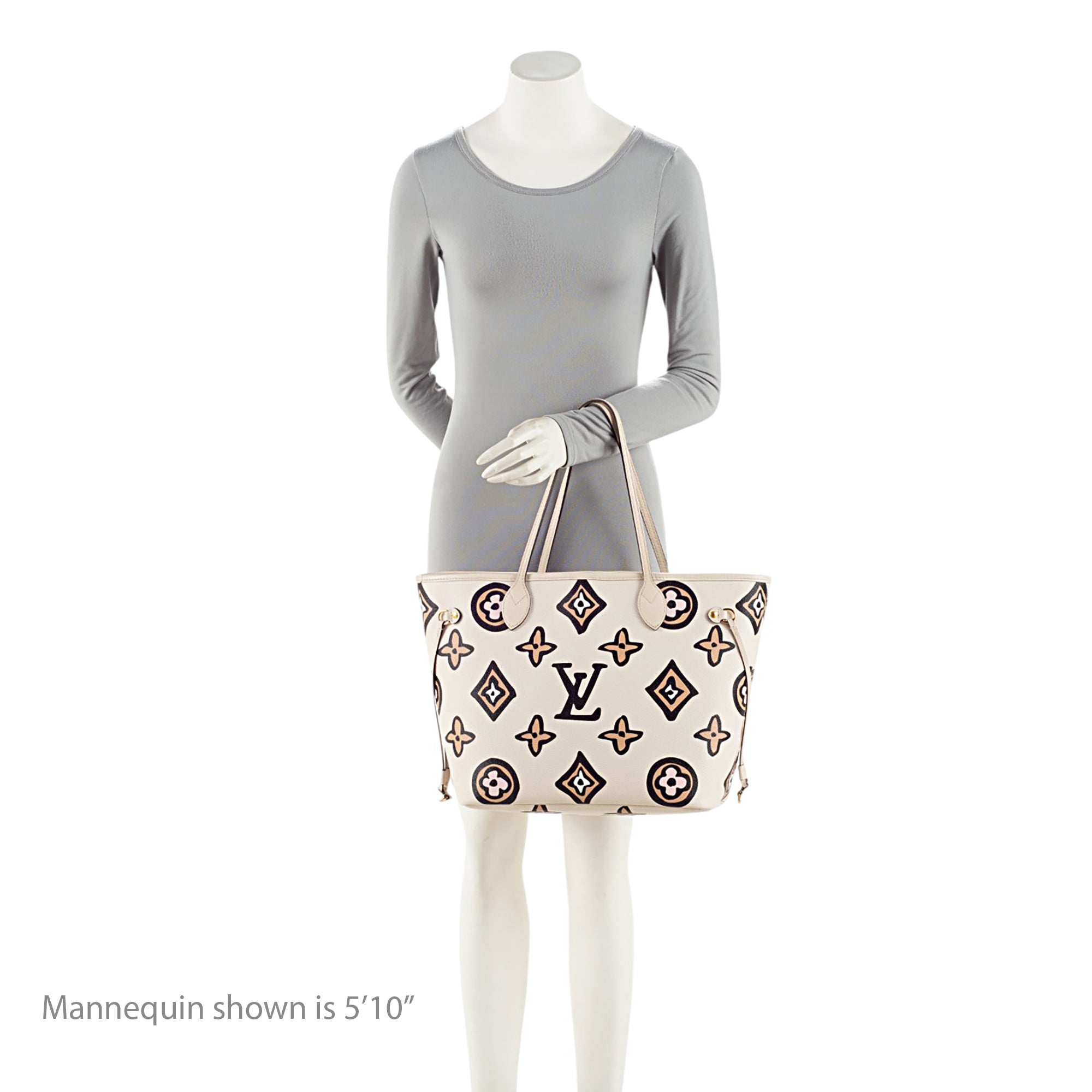 Louis Vuitton Limited Edition Giant Monogram Canvas Wild At Heart Neverfull MM Tote