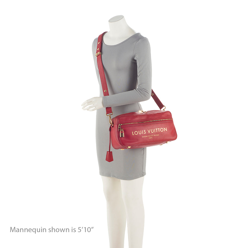 Louis Vuitton Limited Edition Leather Flight Paname Overseas E/W Shoulder Bag (SHF-21900)