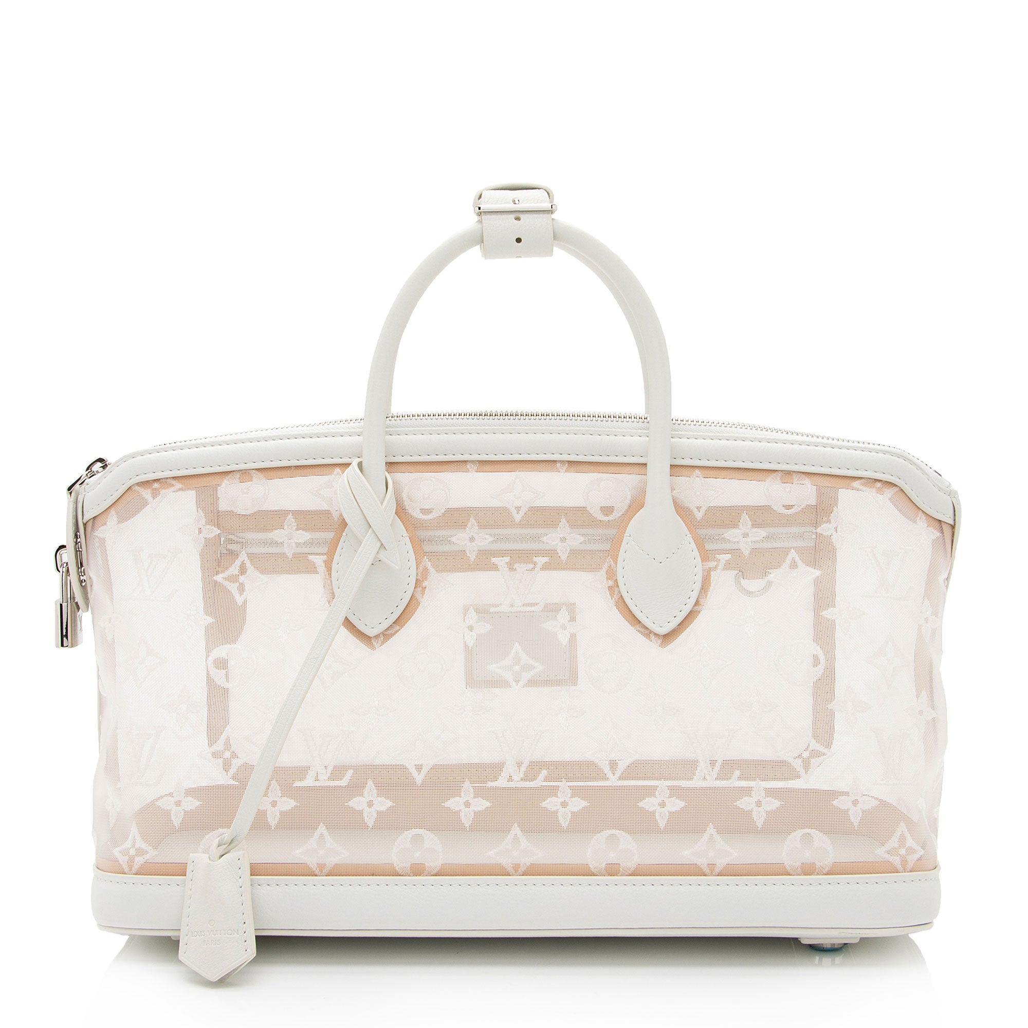 Louis Vuitton Limited Edition Mesh Transparence E/W Lockit Satchel (SHF-XtiURz)