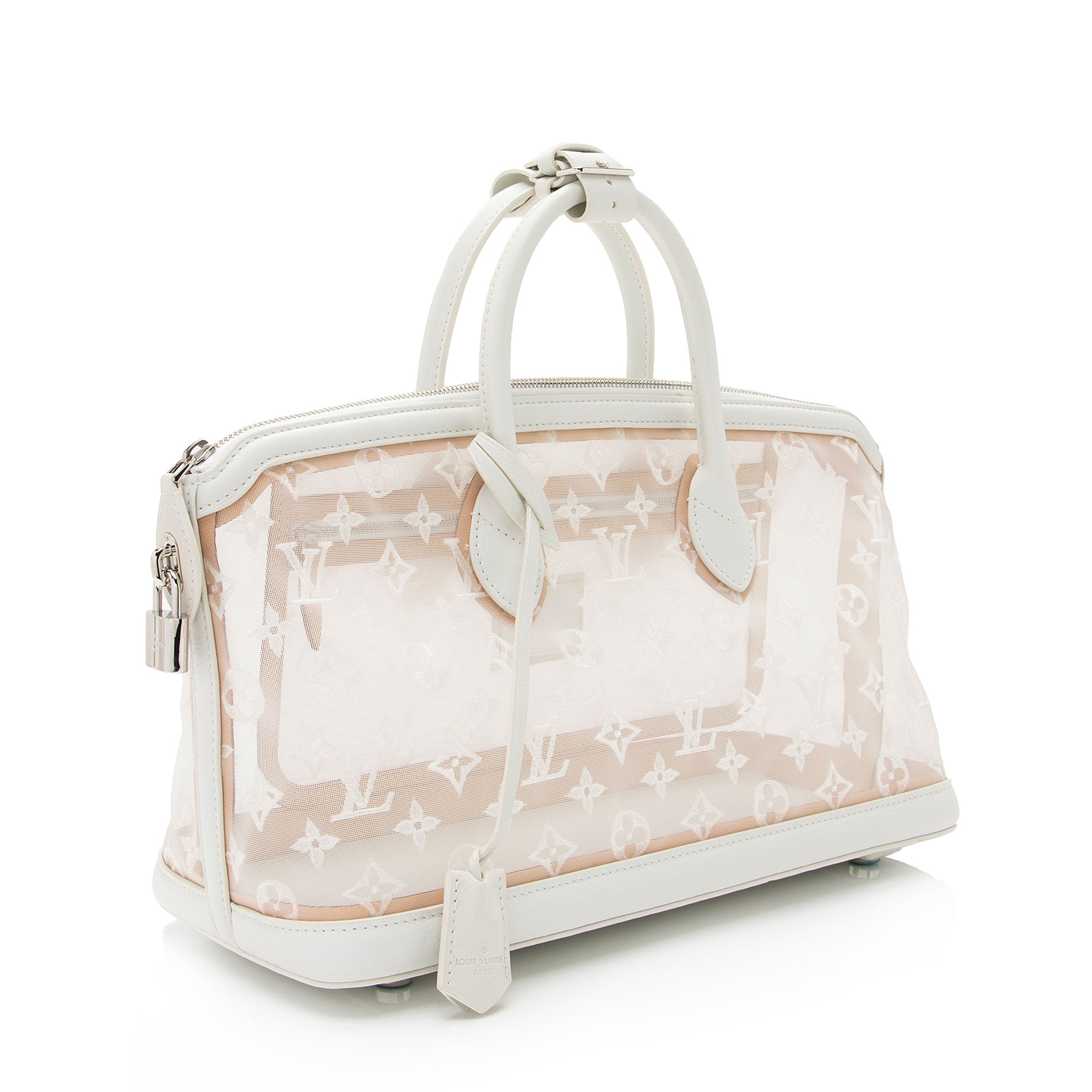 Louis Vuitton Limited Edition Mesh Transparence E/W Lockit Satchel (SHF-XtiURz)