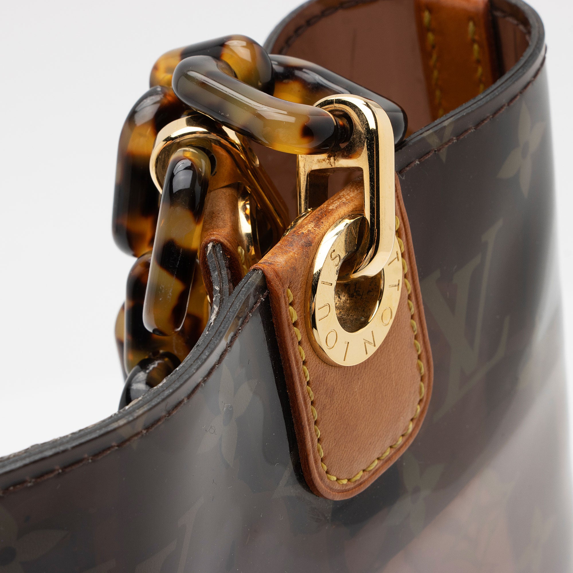 Louis Vuitton Limited Edition Monogram Ambre MM Tote (SHF-16JZJC)