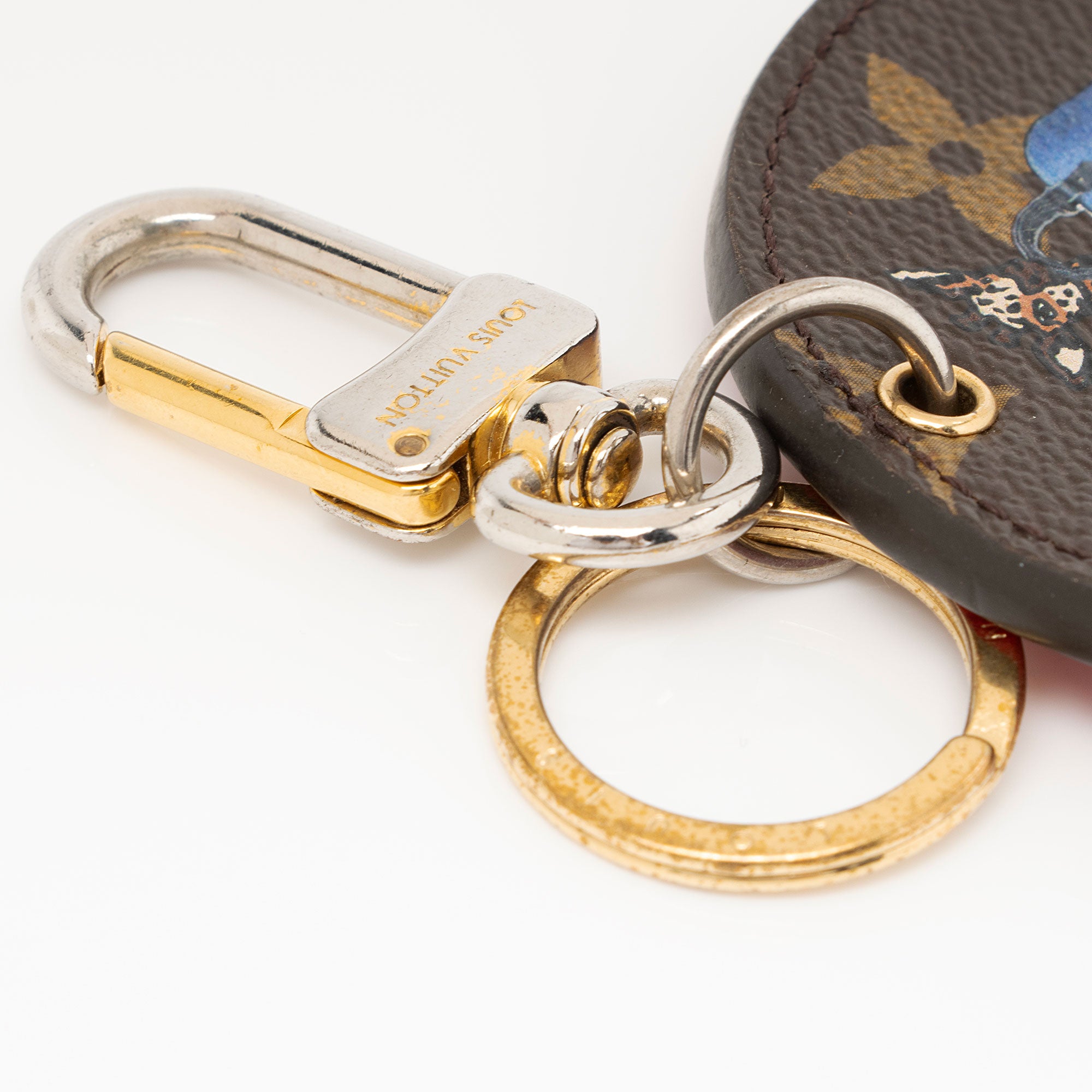 Louis Vuitton Limited Edition Monogram Canvas Animation Giraffe Bag Charm (SHF-6k3oux)