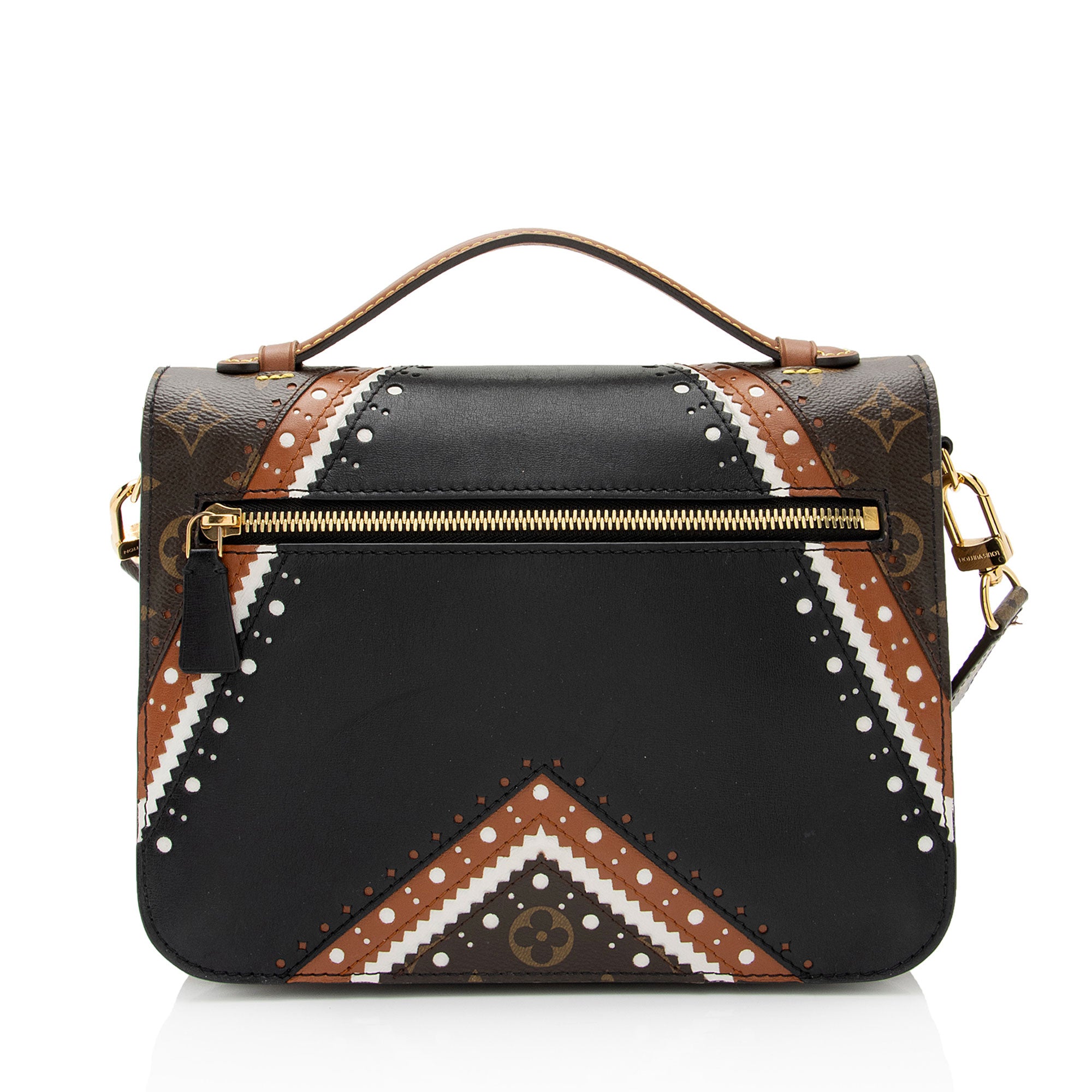 Louis Vuitton Limited Edition Monogram Canvas Brogue Pochette Metis Shoulder Bag (SHF-itDRve)