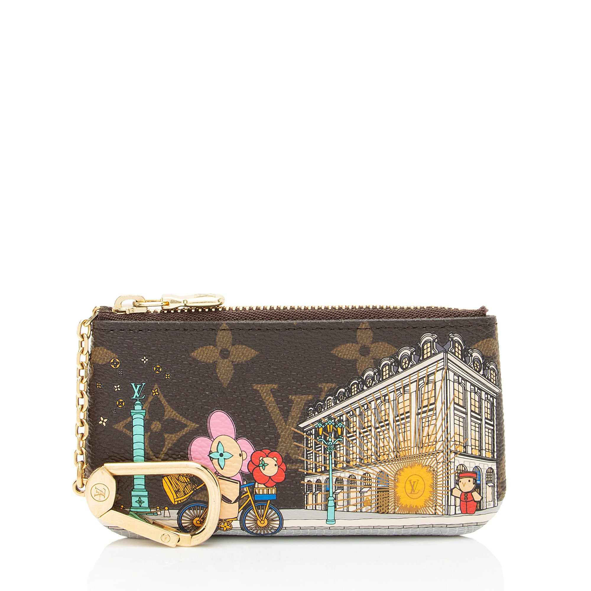 Louis Vuitton Limited Edition Monogram Canvas Christmas Animation Key Pouch (SHF-NnKrvV)