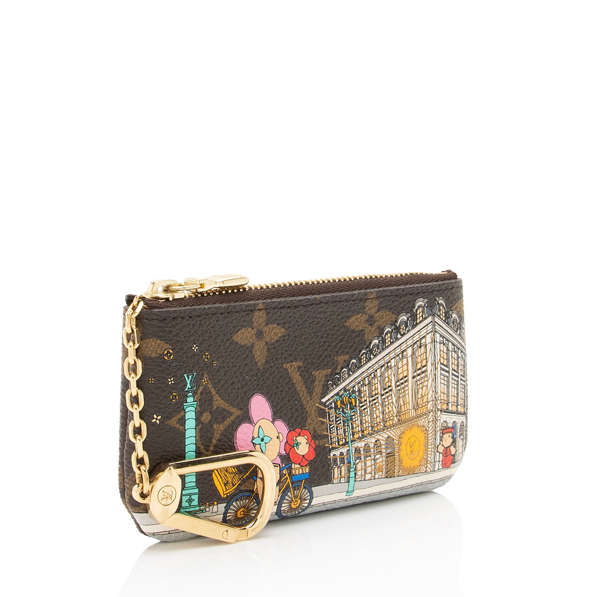 Louis Vuitton Limited Edition Monogram Canvas Christmas Animation Key Pouch (SHF-NnKrvV)