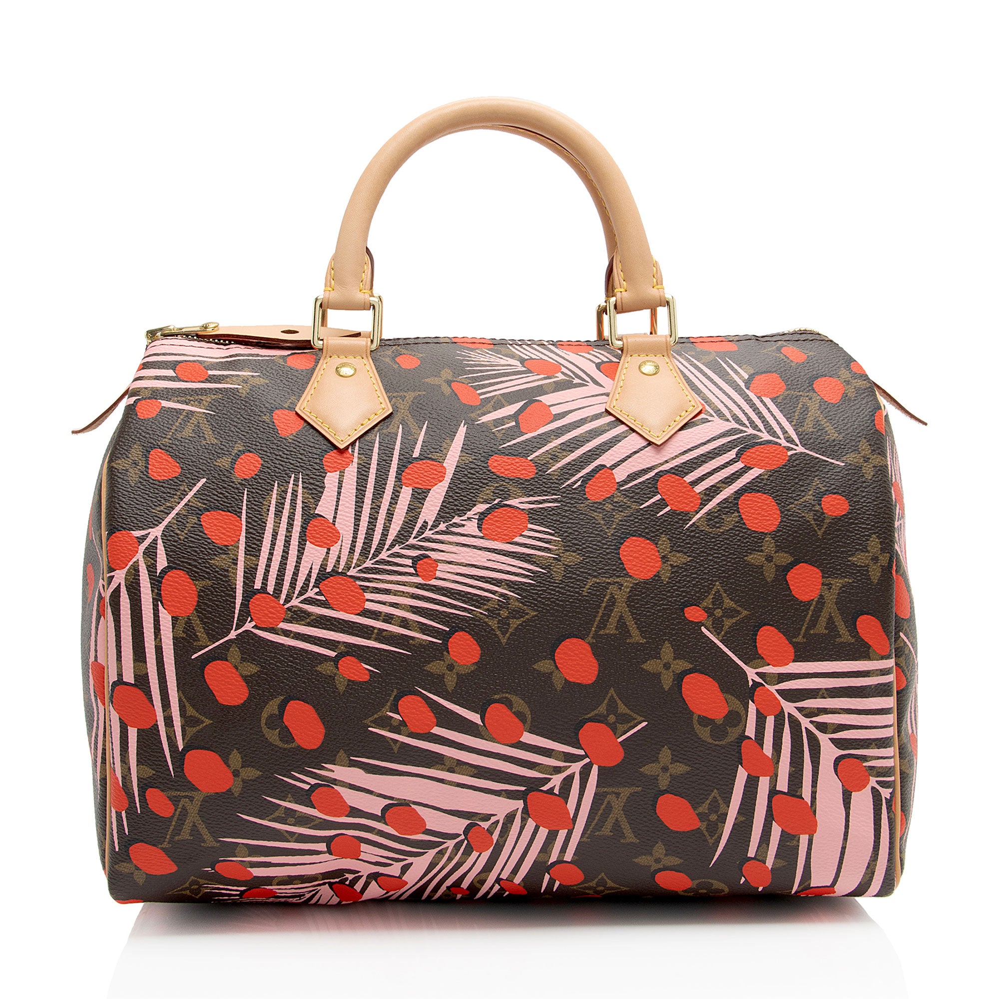 Louis Vuitton Limited Edition Monogram Canvas Jungle Dots Speedy 30 Satchel