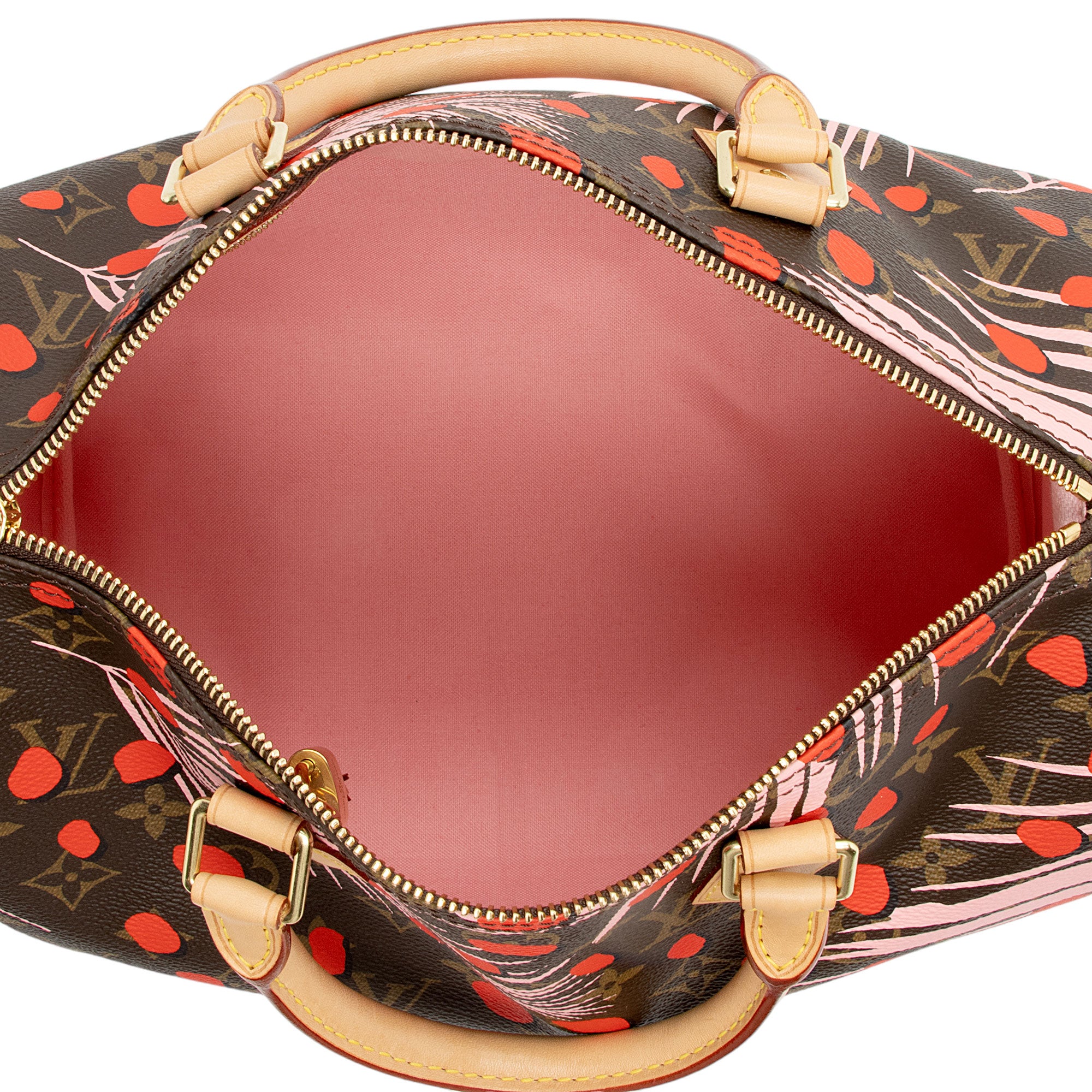 Louis Vuitton Limited Edition Monogram Canvas Jungle Dots Speedy 30 Satchel