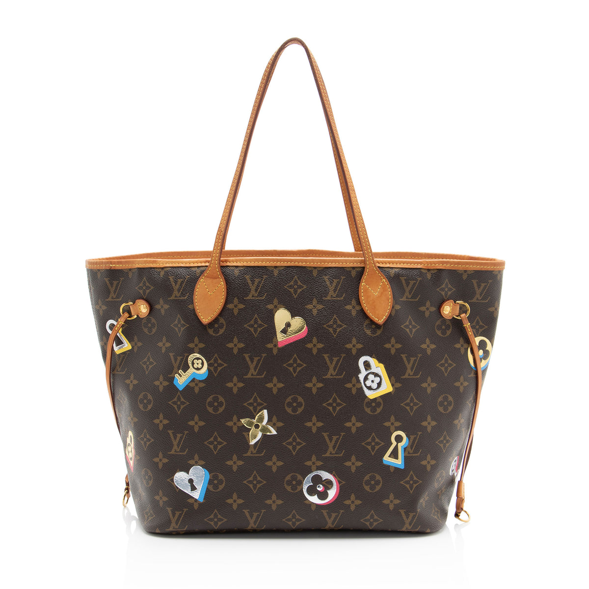 Louis Vuitton Limited Edition Monogram Canvas Love Lock Neverfull NM MM Tote