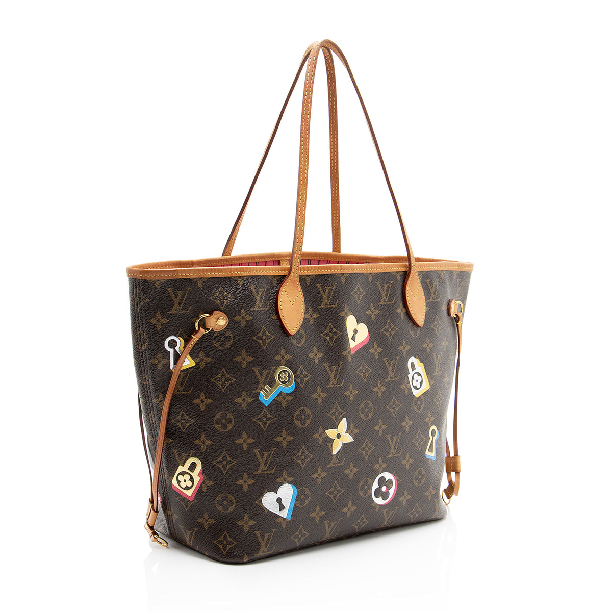 Louis Vuitton Limited Edition Monogram Canvas Love Lock Neverfull NM MM Tote