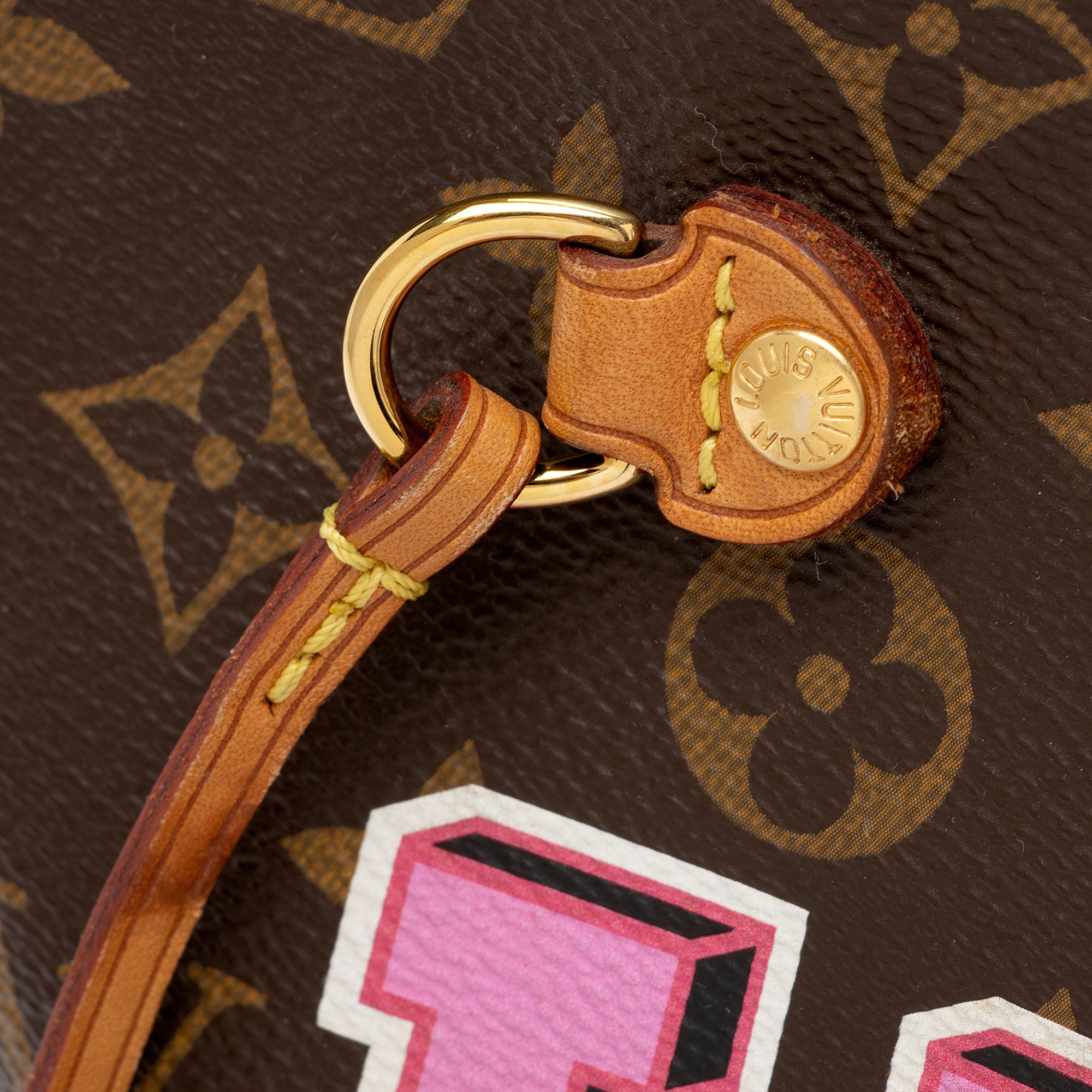 Louis Vuitton Limited Edition Monogram Canvas Patches Neverfull MM Tote