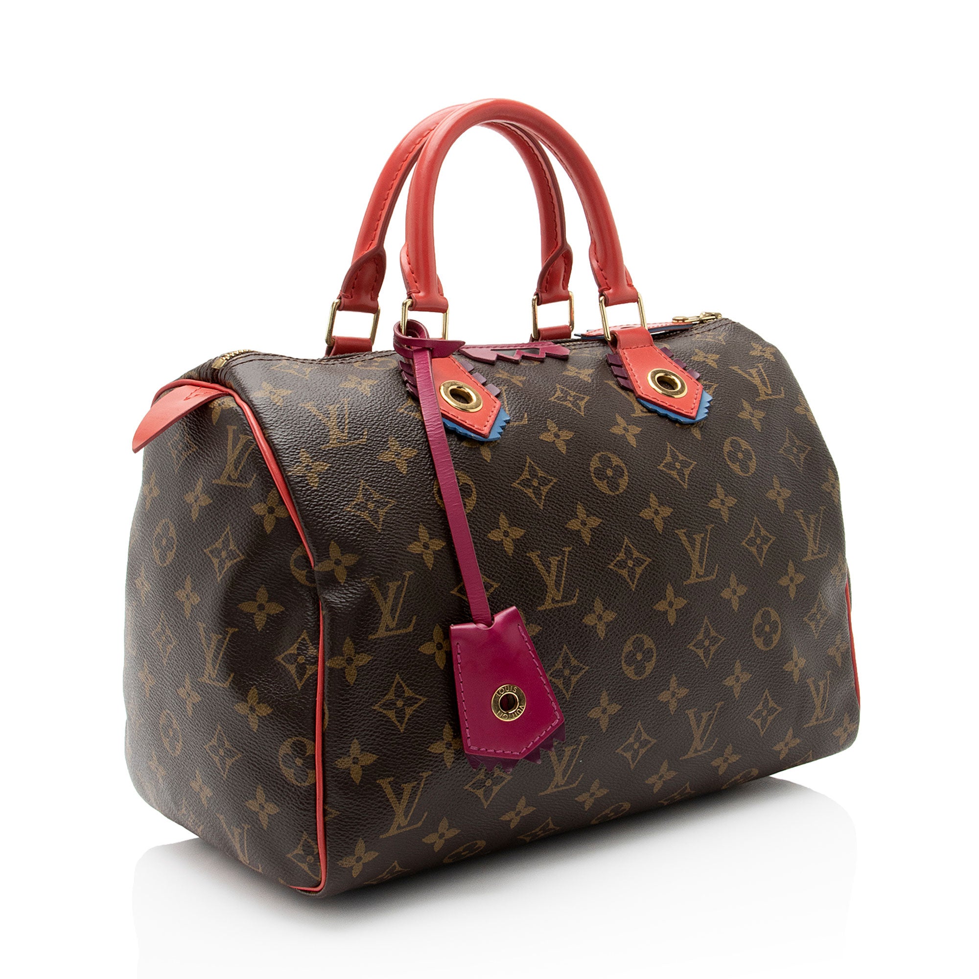 Louis Vuitton Limited Edition Monogram Canvas Totem Speedy 30 Satchel