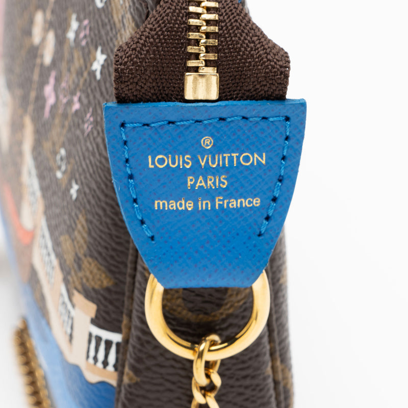 Louis Vuitton Limited Edition Monogram Canvas Vivienne Mini Pochette Accessoires (SHF-fOwdXI)