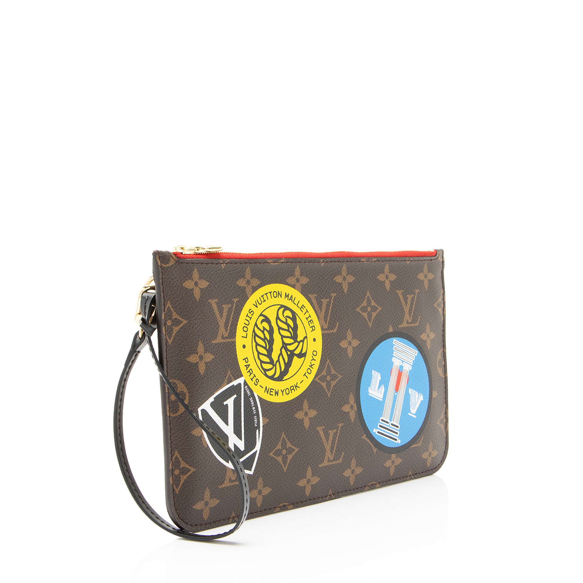 Louis Vuitton Limited Edition Monogram Canvas World Tour Neverfull MM Pochette