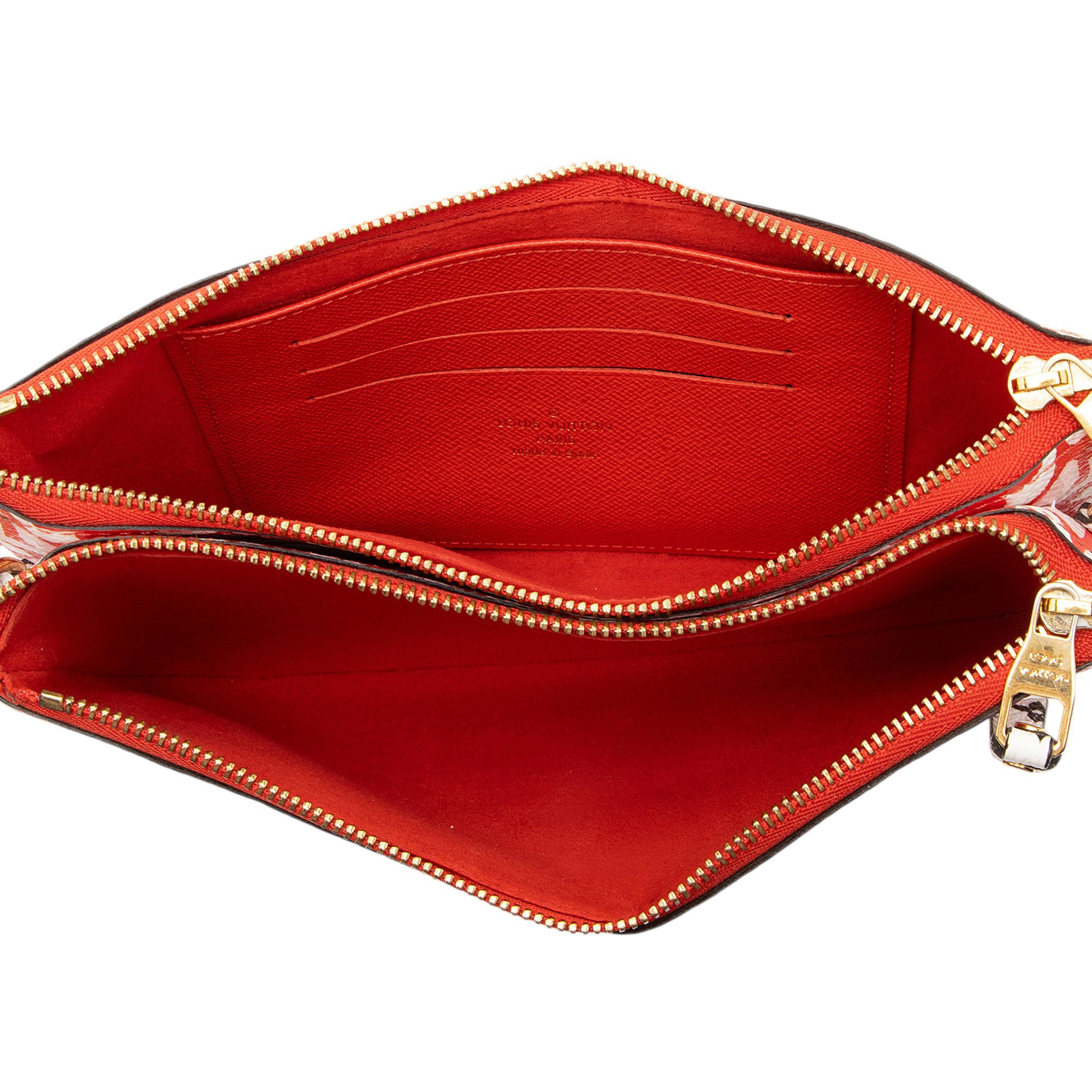 Louis Vuitton Limited Edition Monogram Crafty Double Zip Pochette