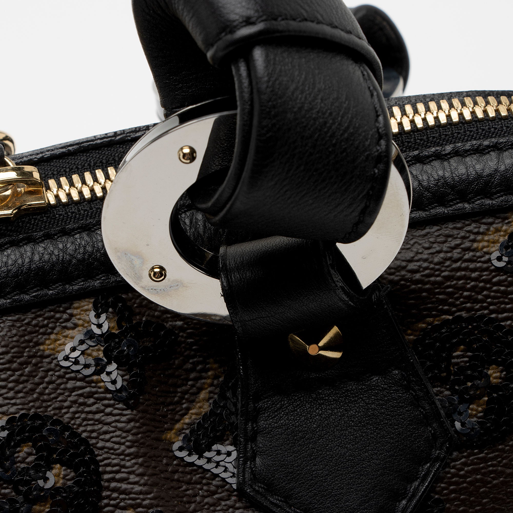 Louis Vuitton Limited Edition Monogram Eclipse Alma Satchel (SHF-dHcEEA)