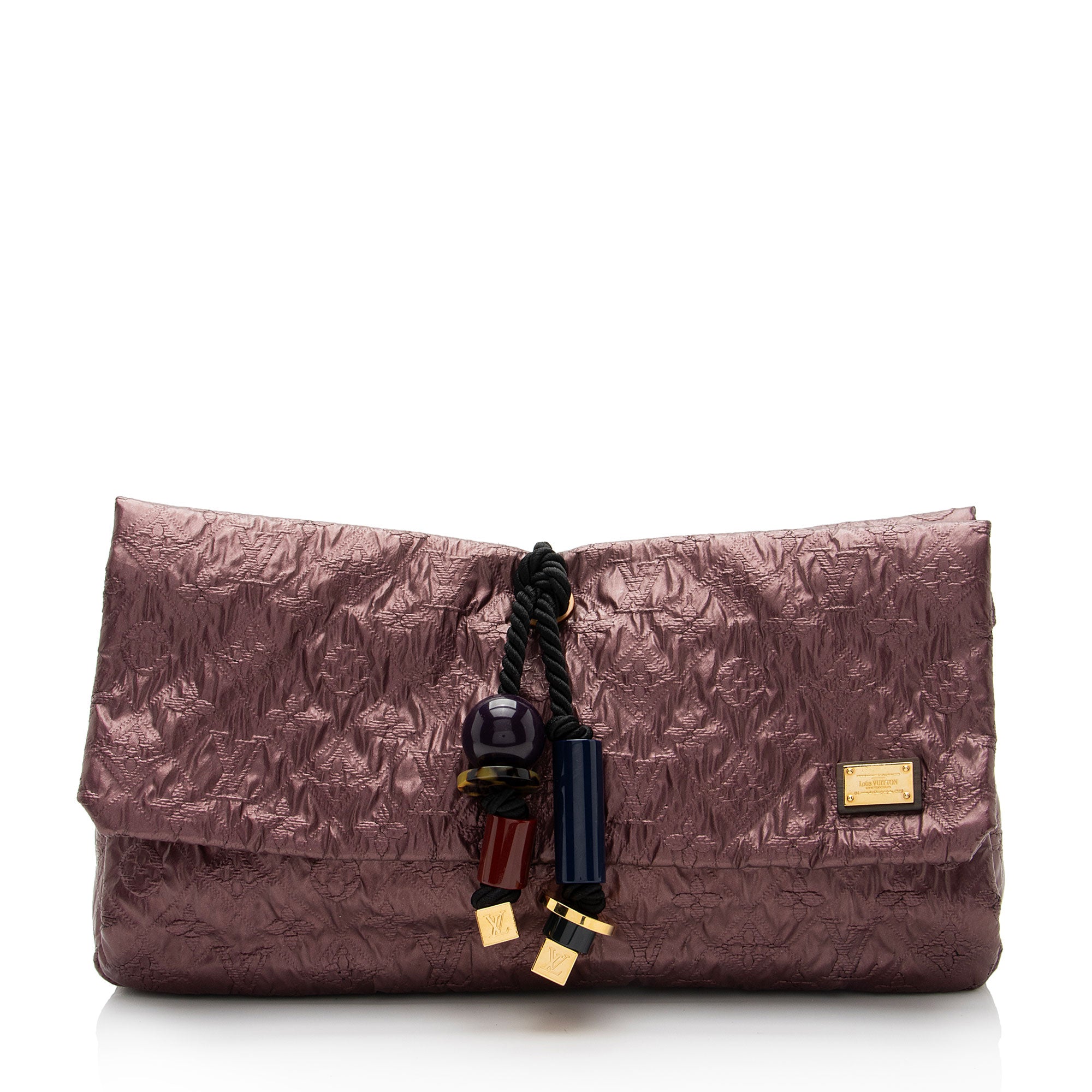 Louis Vuitton Limited Edition Monogram Limelight African Queen Clutch (SHF-DkA8d9)