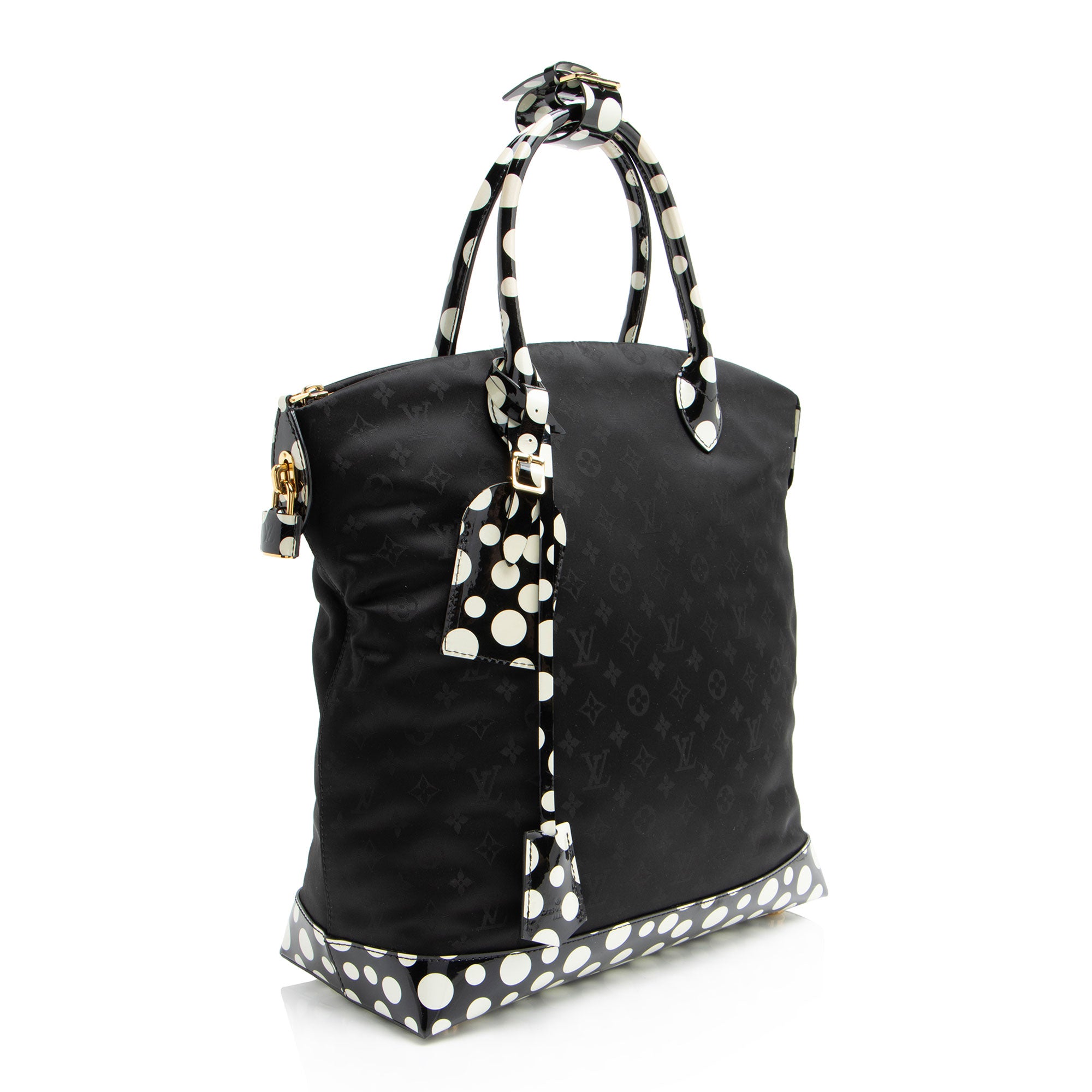 Louis Vuitton Limited Edition Monogram Nylon Infinity Dots Lockit MM Satchel