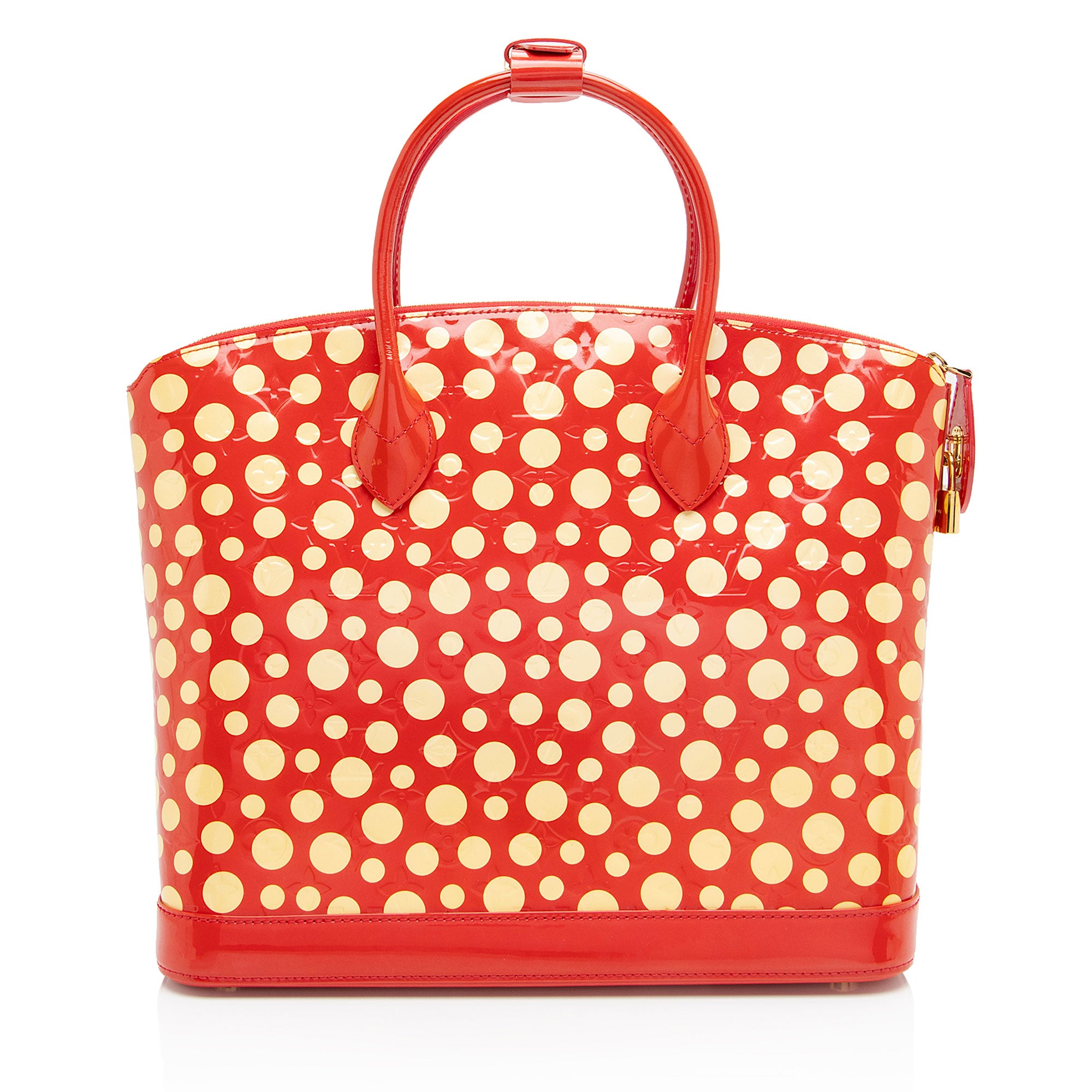 Louis Vuitton Limited Edition Monogram Vernis Dots Infinity Lockit MM Satchel (SHF-CYGEjC)
