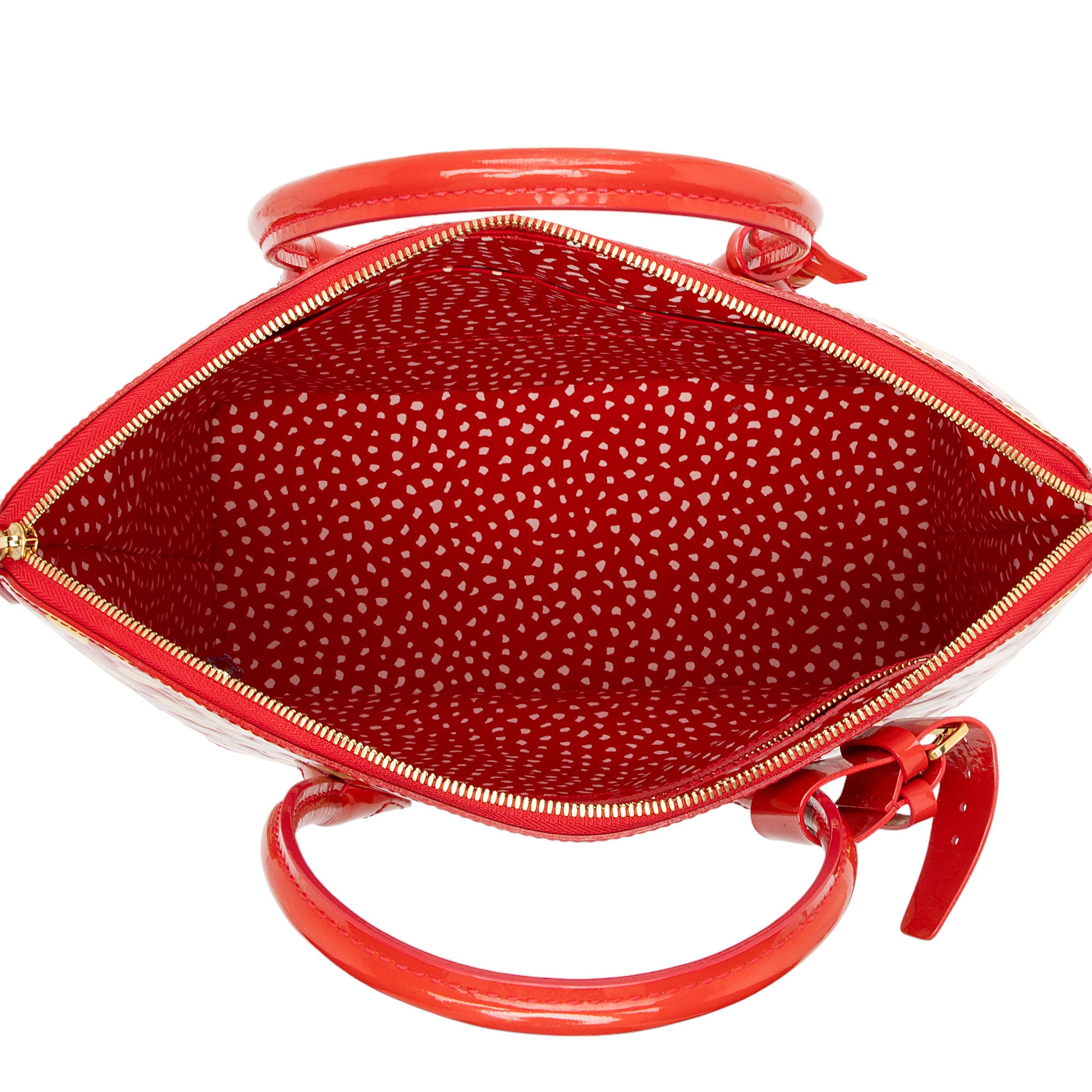 Louis Vuitton Limited Edition Monogram Vernis Dots Infinity Lockit MM Satchel (SHF-CYGEjC)