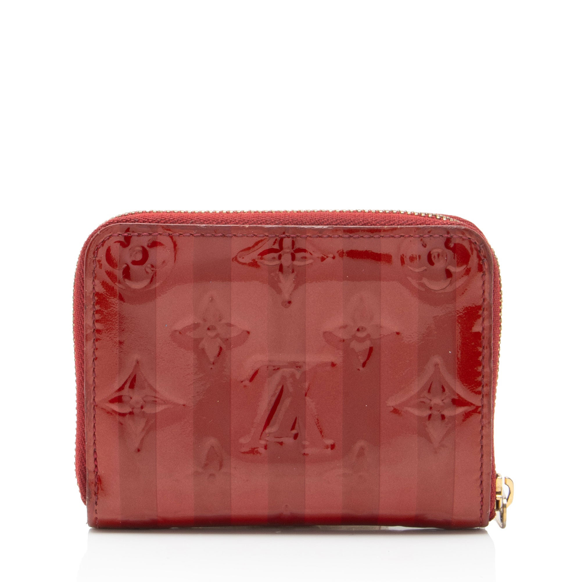 Louis Vuitton Limited Edition Monogram Vernis Rayures Zippy Coin Wallet