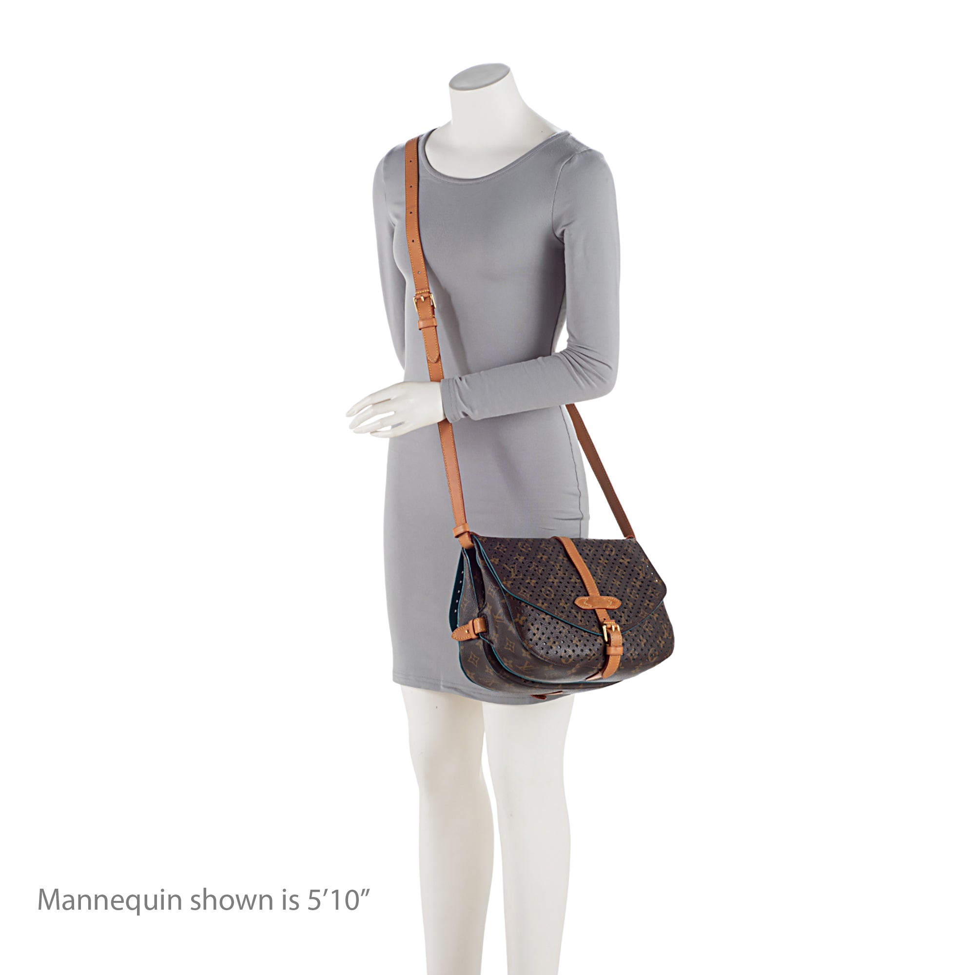 Louis Vuitton Limited Edition Perforated Monogram Canvas Saumur 30 Messenger Bag (SHF-TgFQYZ)