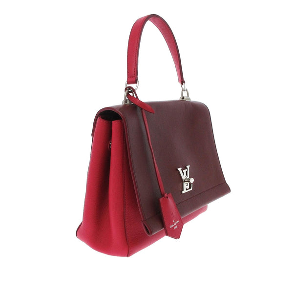Louis Vuitton Lockme Handbag in Red Leather