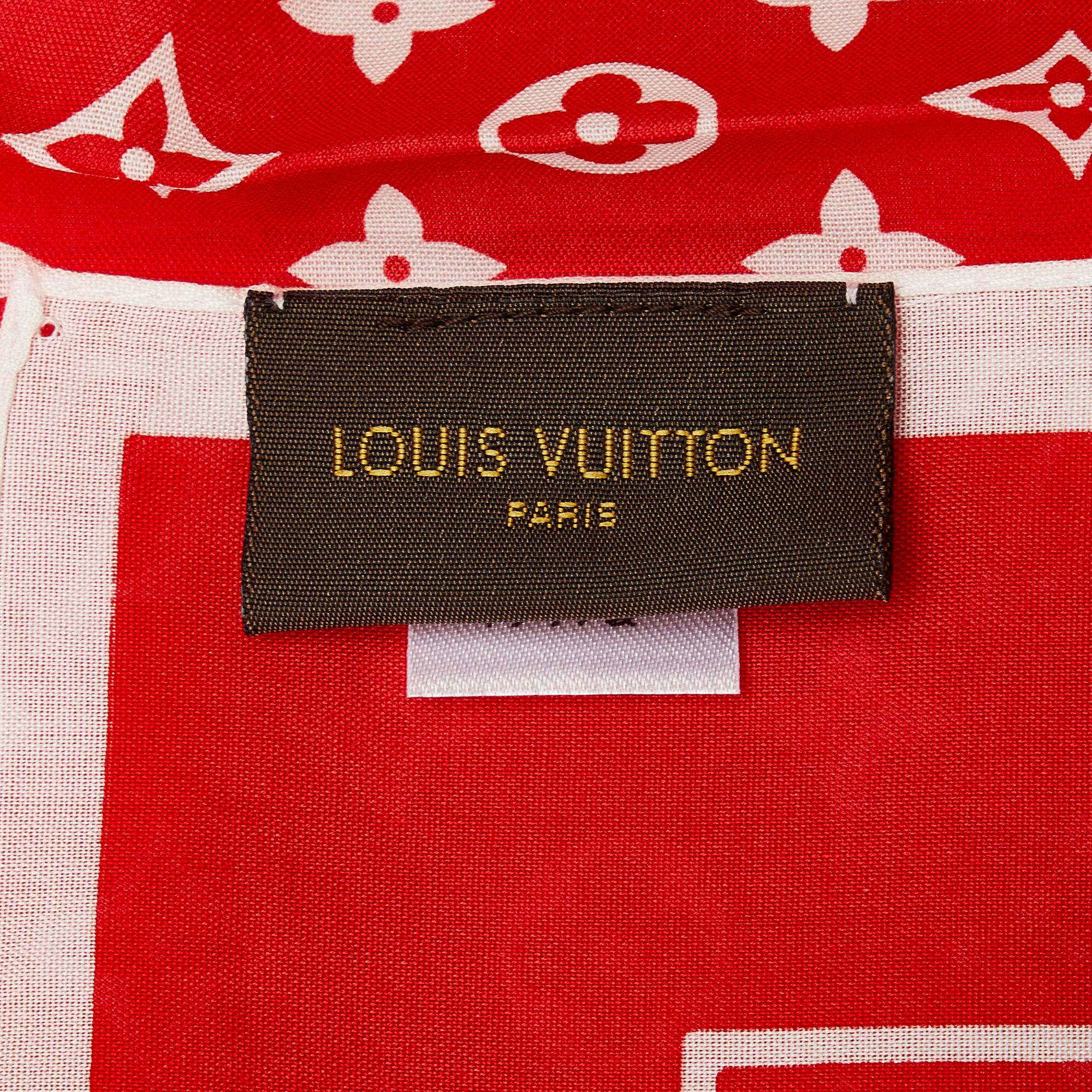 Louis Vuitton Louis Vuitton x Supreme Monogram Scarf (SHG-F7dBNR)