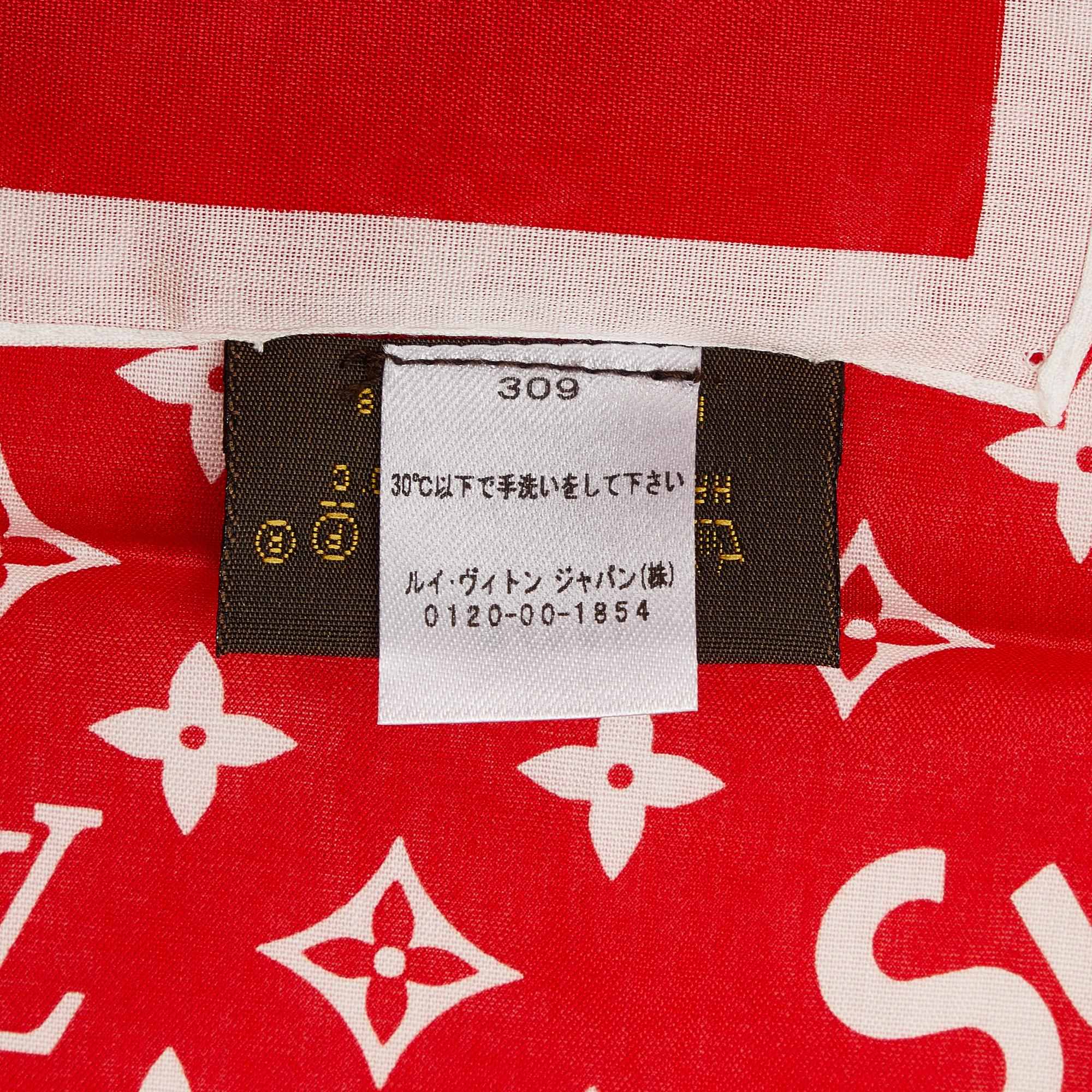 Louis Vuitton Louis Vuitton x Supreme Monogram Scarf (SHG-F7dBNR)