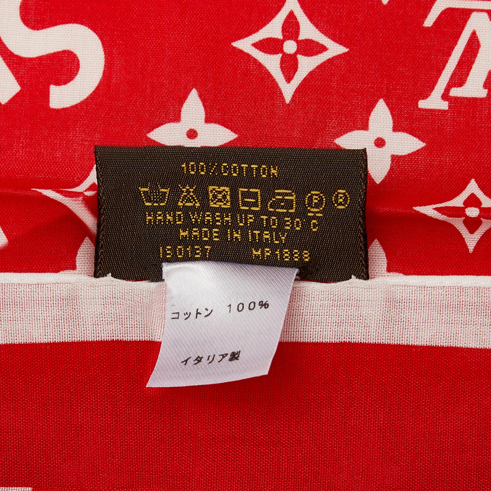 Louis Vuitton Louis Vuitton x Supreme Monogram Scarf (SHG-F7dBNR)