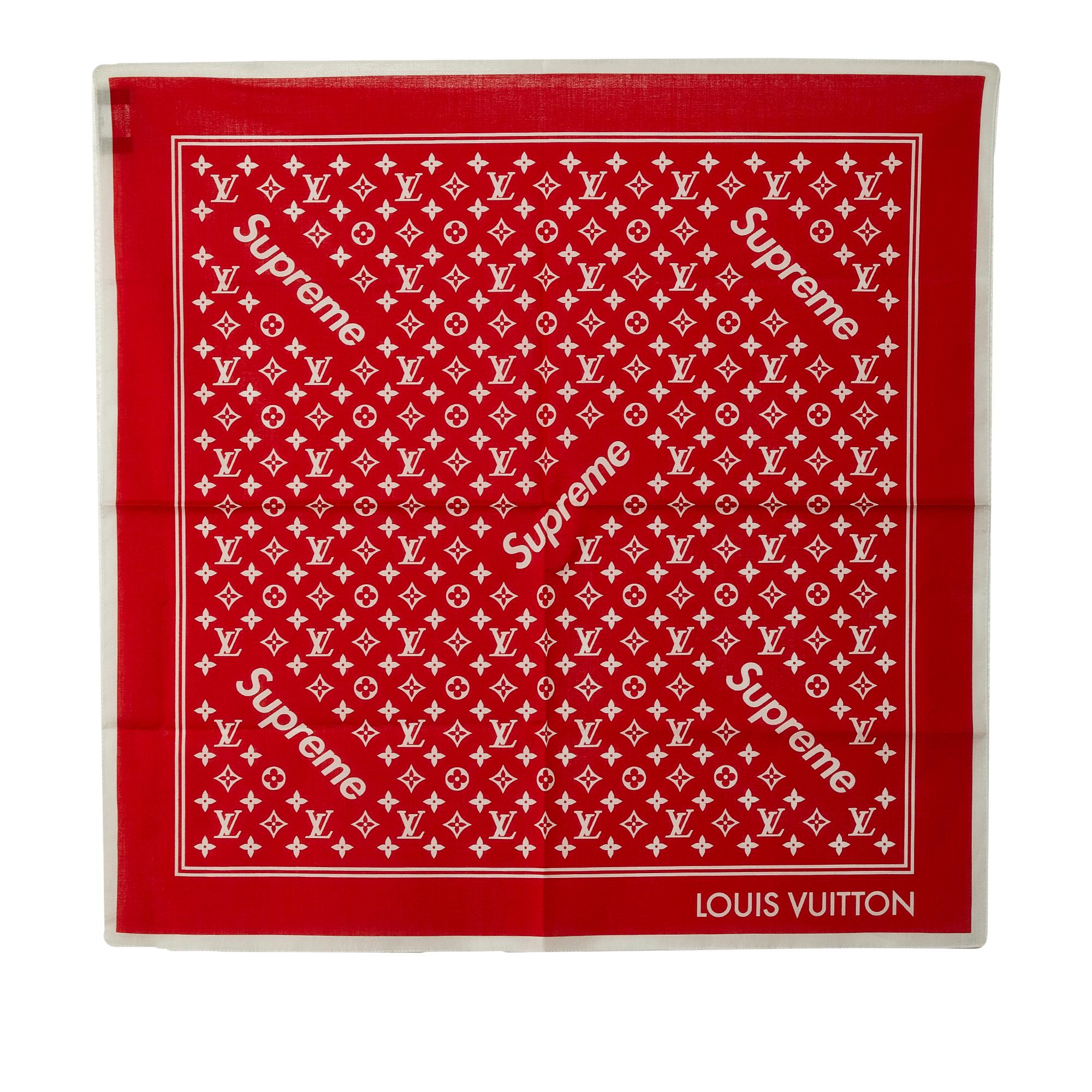 Louis Vuitton Louis Vuitton x Supreme Monogram Scarf (SHG-F7dBNR)