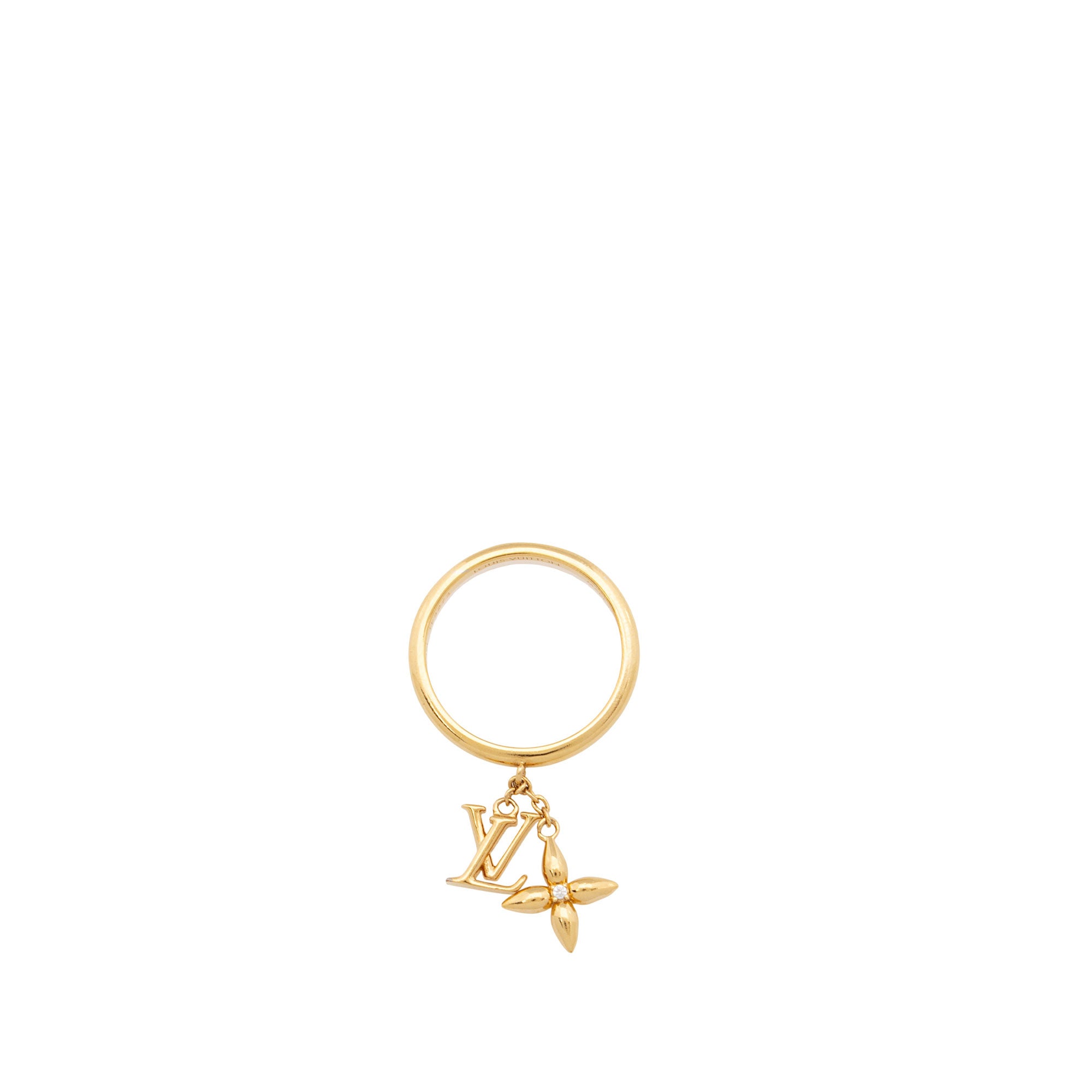 Louis Vuitton Louisette Signature Ring - Size 8