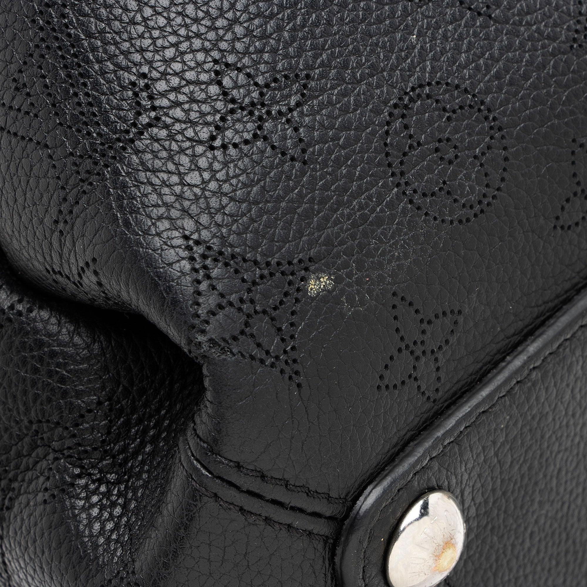 Louis Vuitton Mahina Leather Babylone Chain BB Satchel