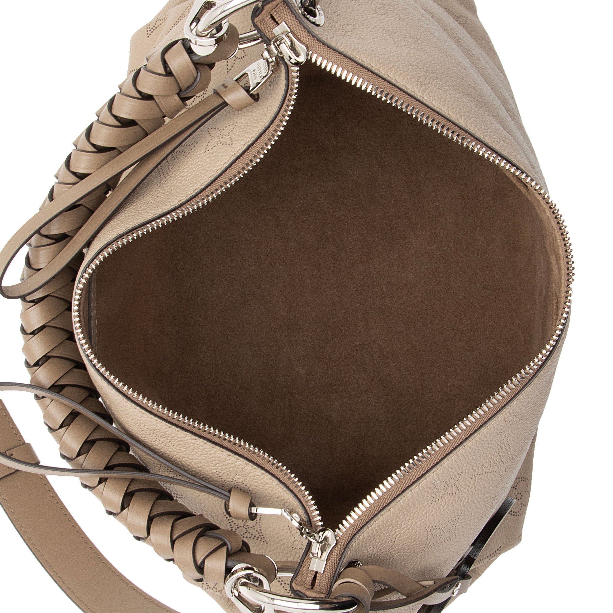 Louis Vuitton Mahina Leather Beaubourg MM Hobo (SHF-MAmhQi)