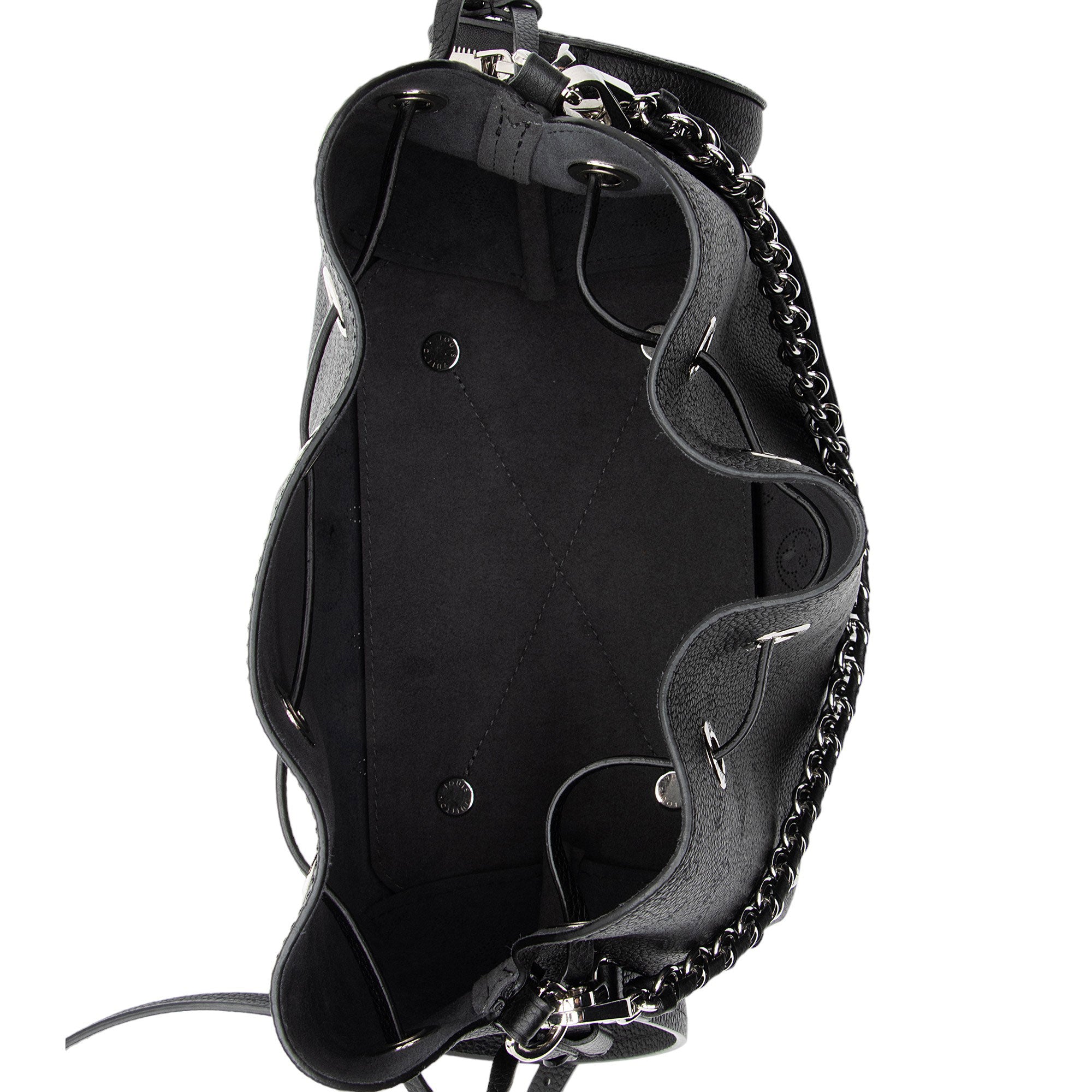 Louis Vuitton Mahina Leather Bella Bucket Bag (SHF-CcyhzL)