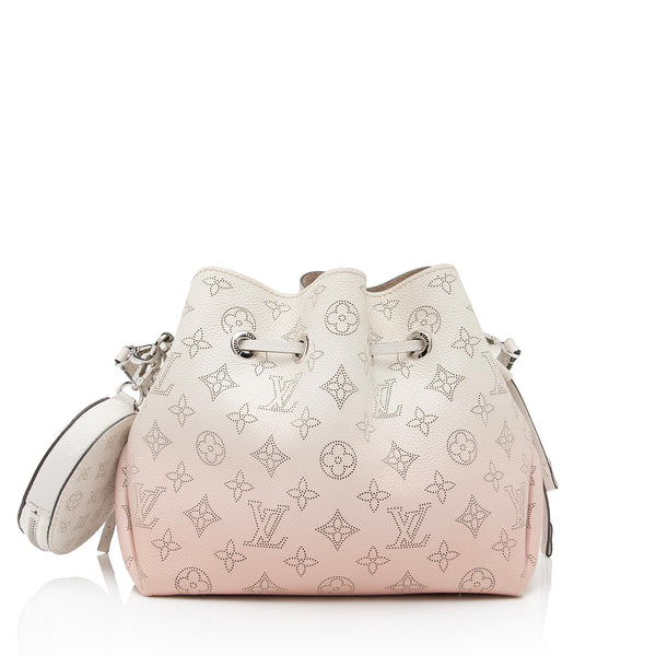 Louis Vuitton Mahina Leather Bella Medium Bucket Bag 187608 back 1 parent grande