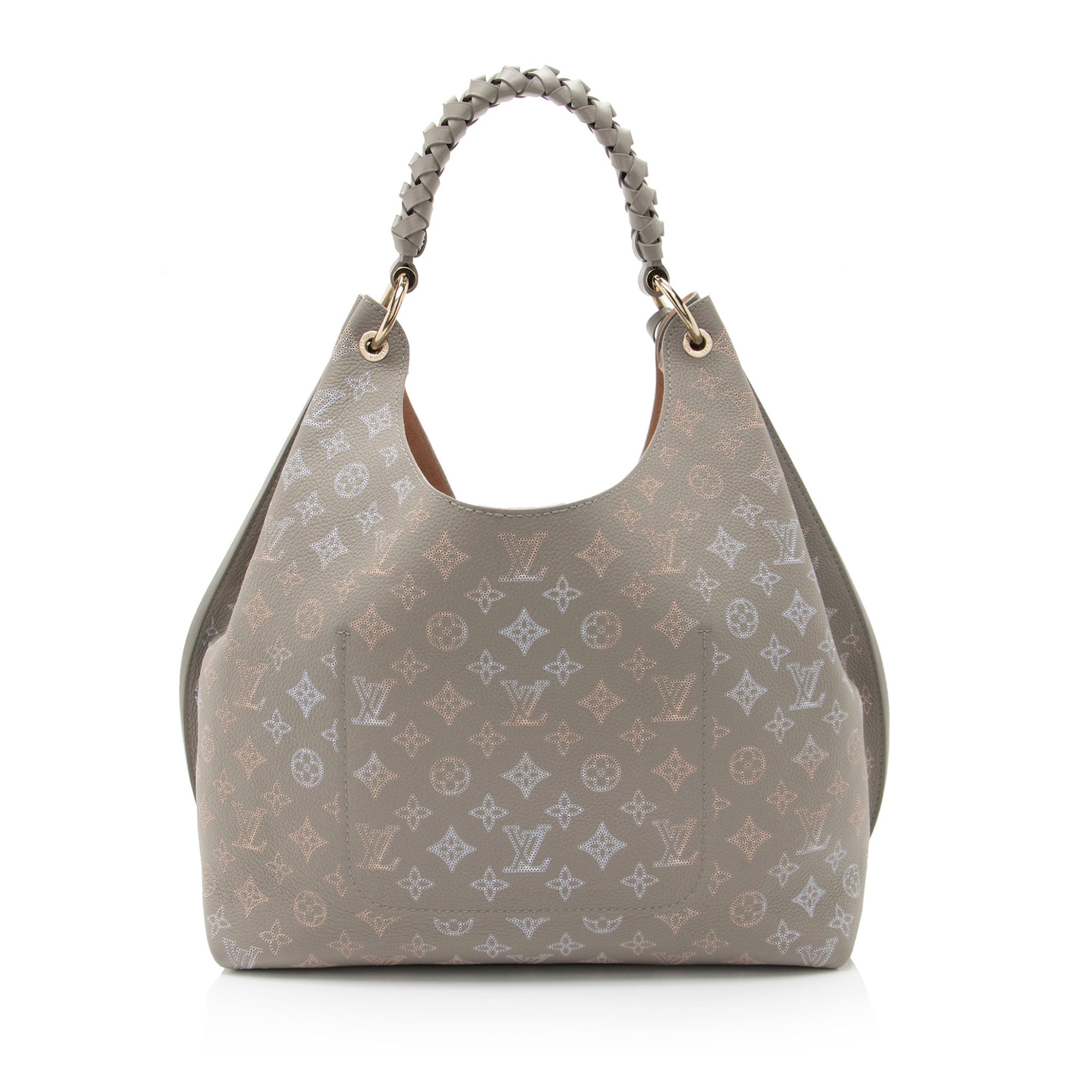 Louis Vuitton Mahina Leather Flight Mode Carmel Hobo