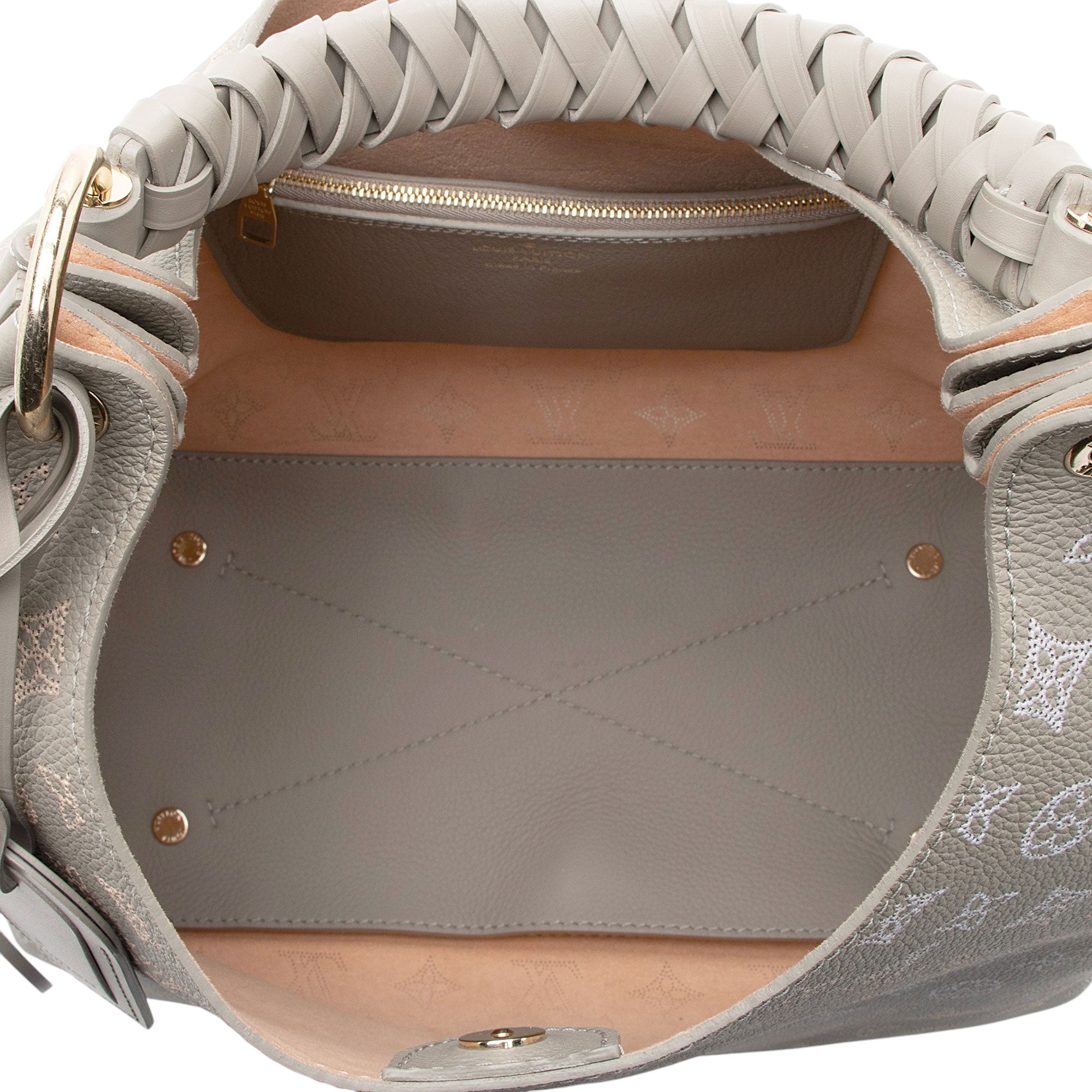 Louis Vuitton Mahina Leather Flight Mode Carmel Hobo