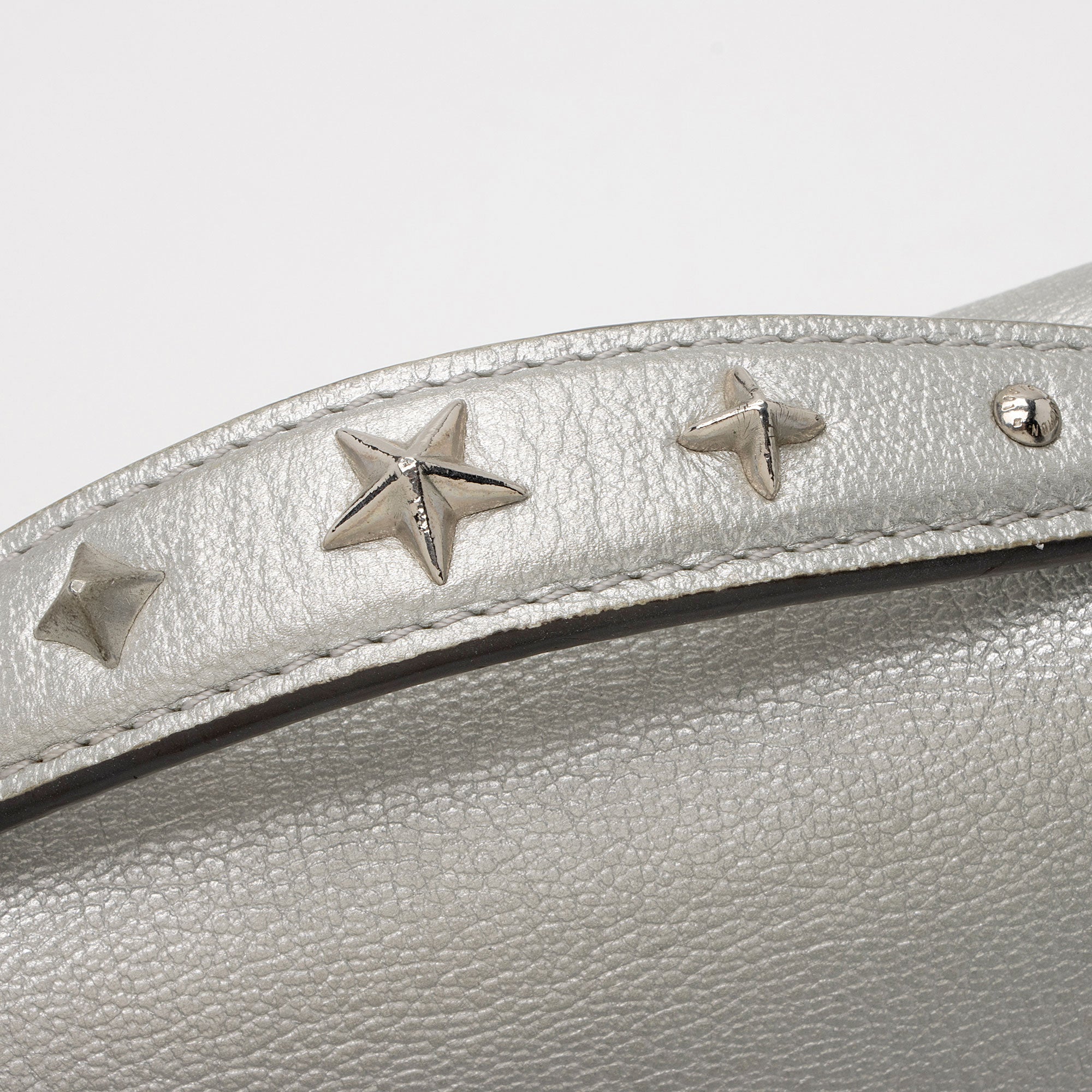 Louis Vuitton Metallic Leather Braided Very Chain Bag (SHF-s7snVl)