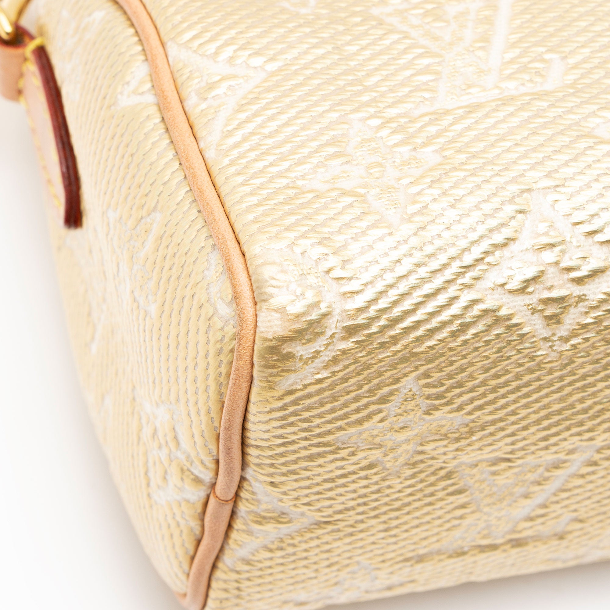 Louis Vuitton Metallic Monogram Jacquard Nano Speedy Satchel