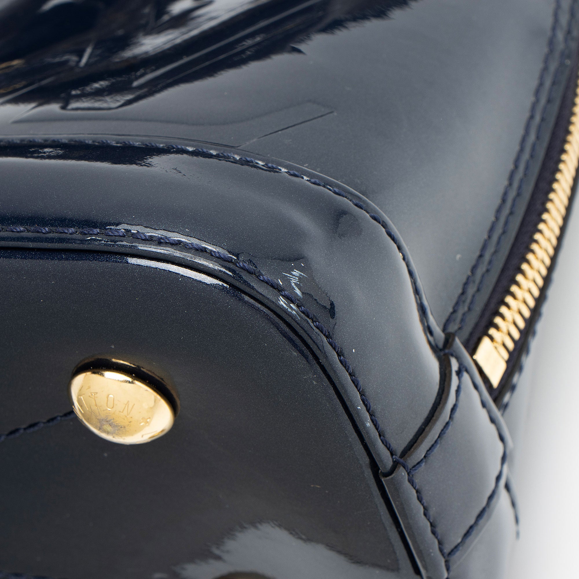 Louis Vuitton Miroir Vernis Alma BB Satchel