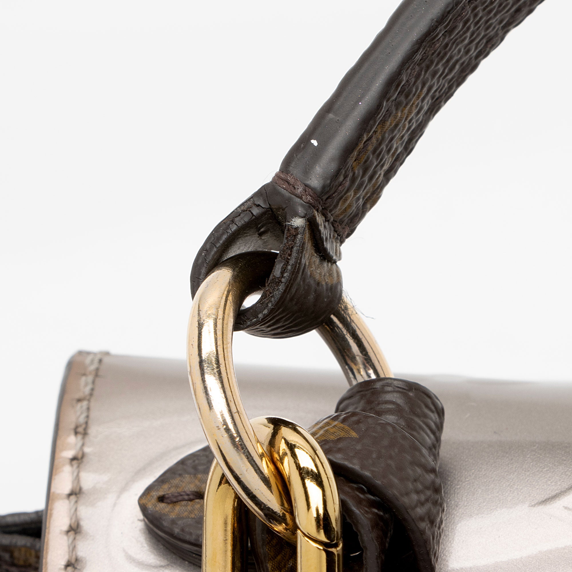 Louis Vuitton Miroir Vernis Spring Street Bitume Satchel (SHF-ptfzF0)