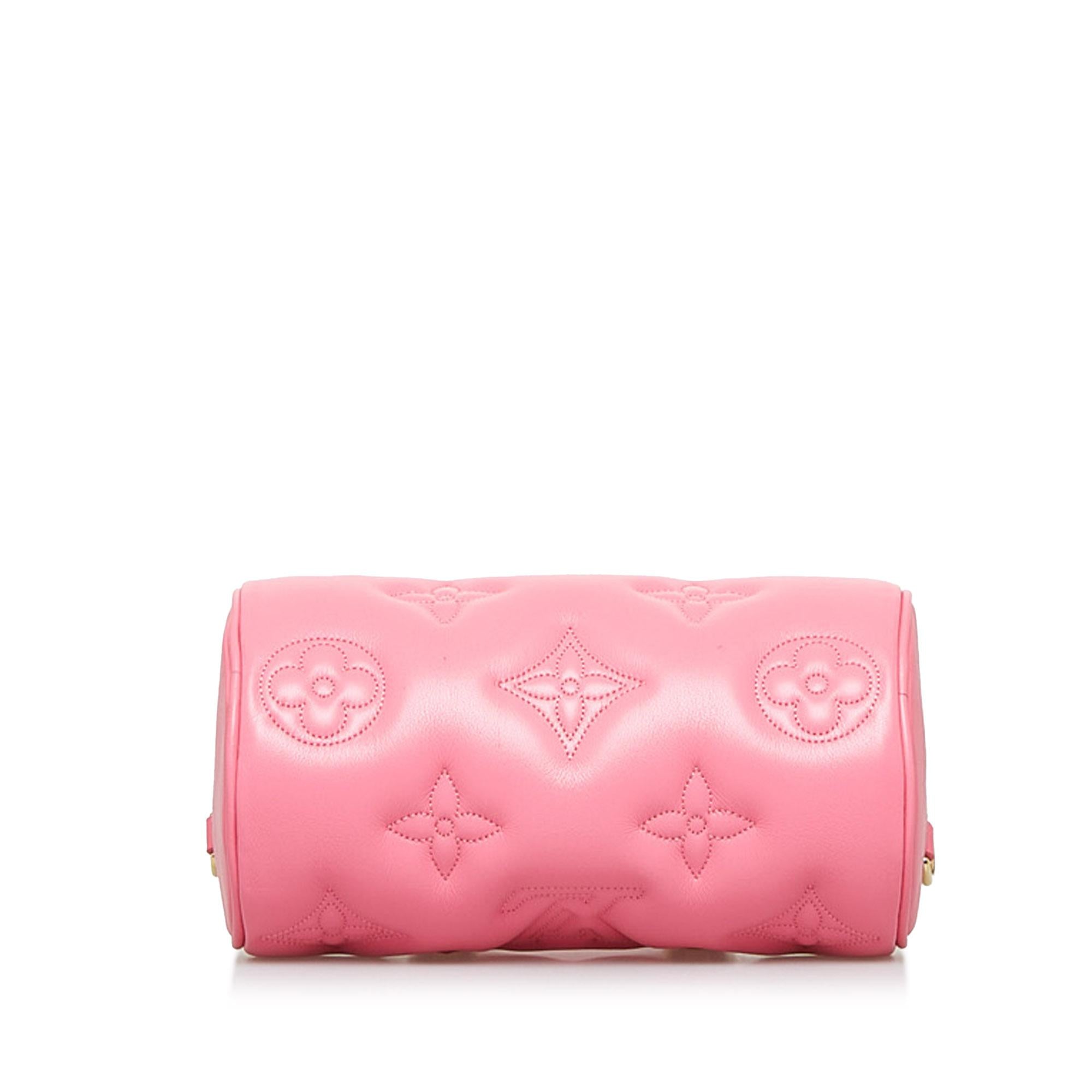 Louis Vuitton Monogram Calfskin Bubblegram Papillon BB (SHG-Roo25U)