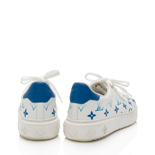 lv time out sneaker blue